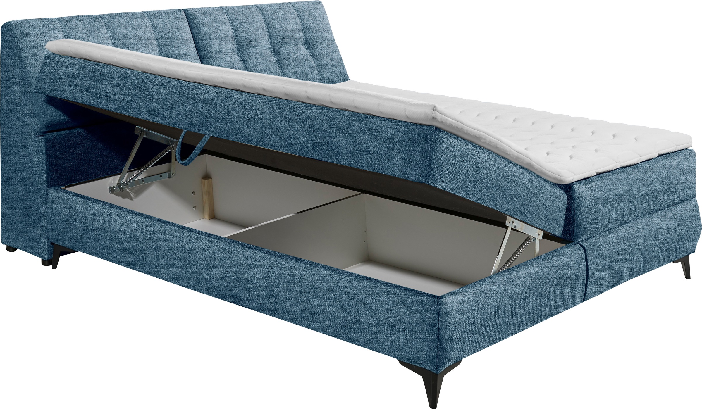 ED EXCITING DESIGN Boxbett »Atlantis« mit Bettkasten und Stauraum im Kopfteil