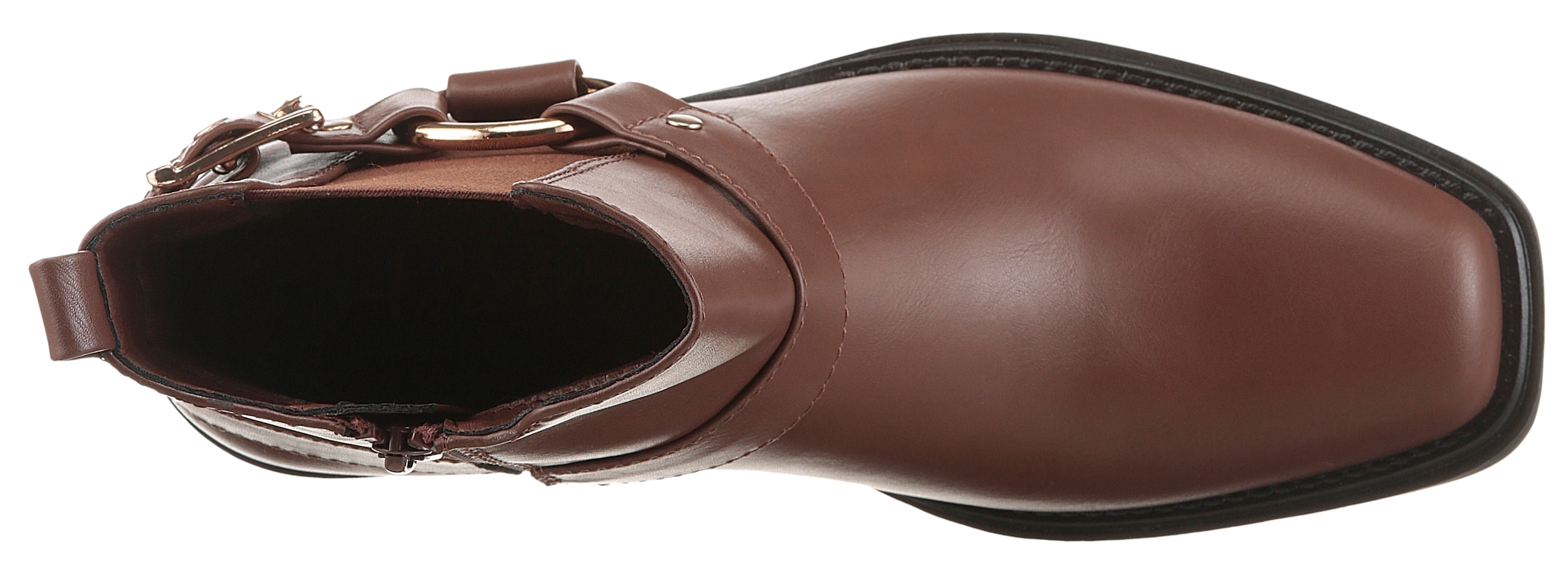 Aniston SHOES Westernstiefelette, Cowboyboots, Blockabsatz, mit Stretcheinsatz - NEUE KOLLEKTION
