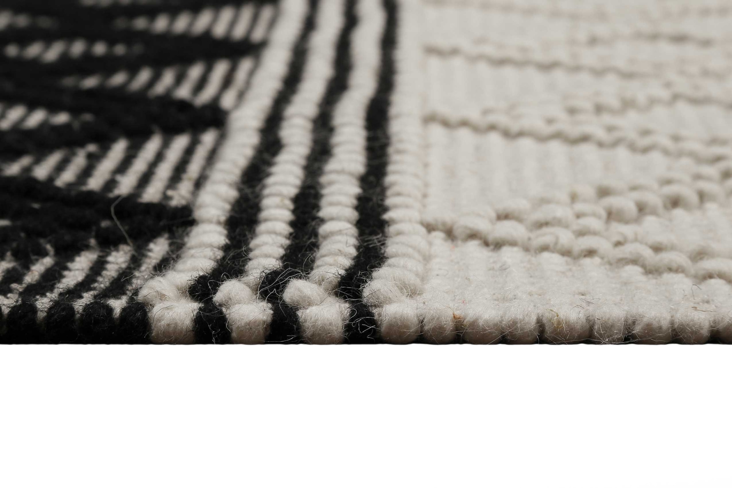 Esprit Teppich »Cara« rechteckig 8 mm Höhe Wollteppich, Raute, kurzflor, handgewebt, Skandi, geometrisch, natur