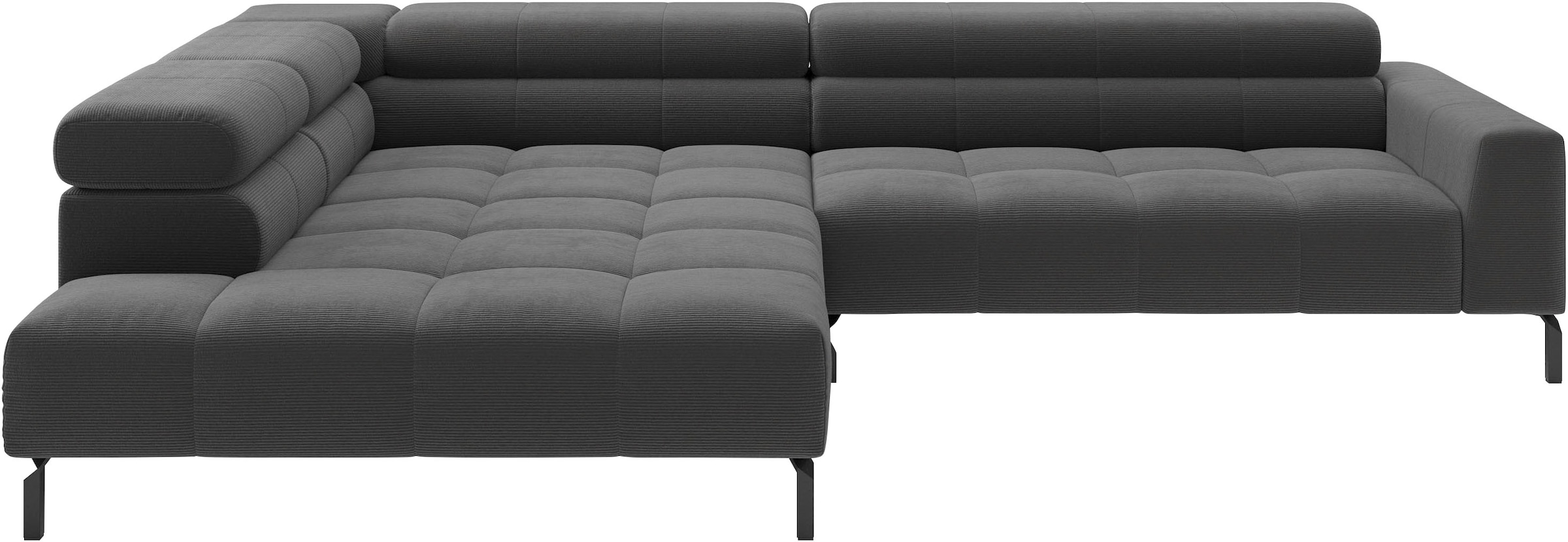 Home affaire Ecksofa »Claya, 311 cm breit, L-Form,  inkl. Kopfteilverstellung« wahlweise elektrischer Sitzvorzug