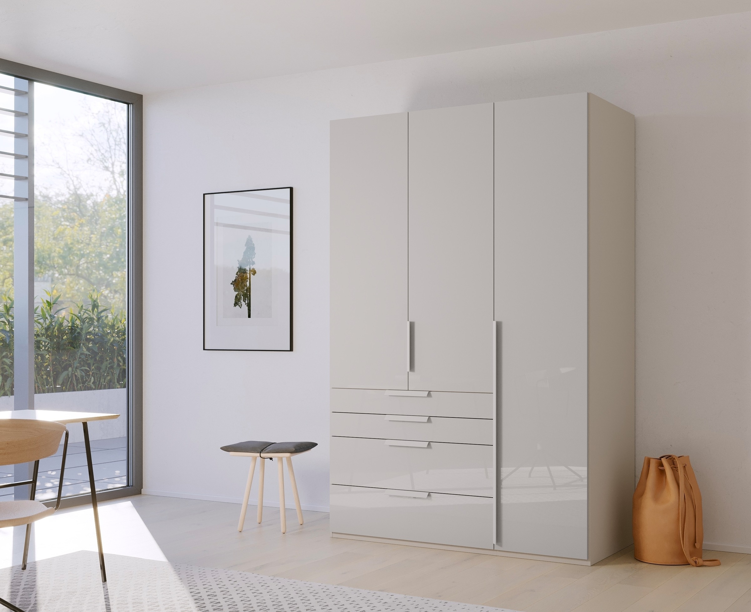 rauch Drehtürenschrank "Purisma", mit Glasfront, Schubladen und umfangreich günstig online kaufen
