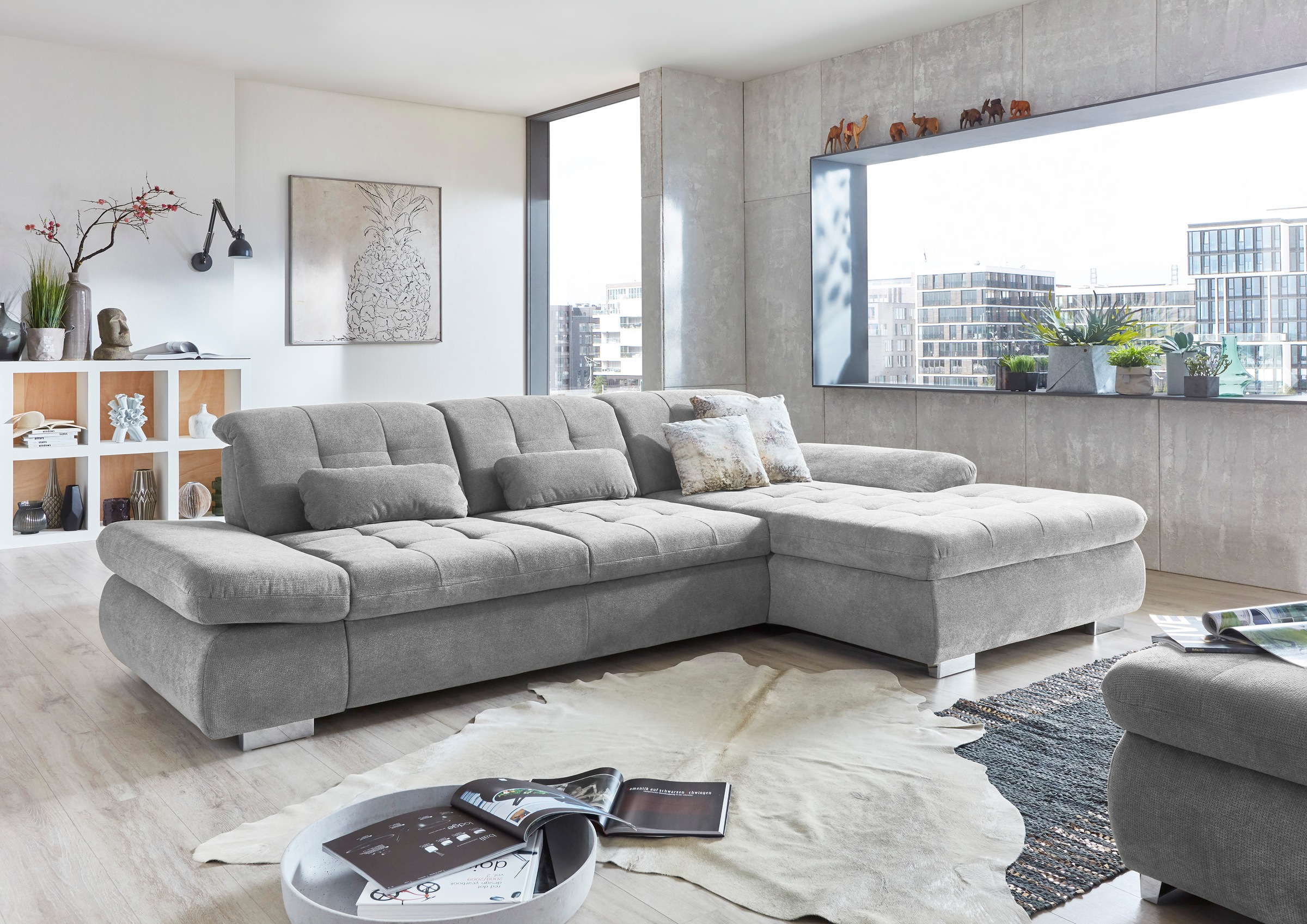 Die PlanBar Ecksofa »MP-IN17004 L-Form«, wahlweise mit Funktion, Federkern