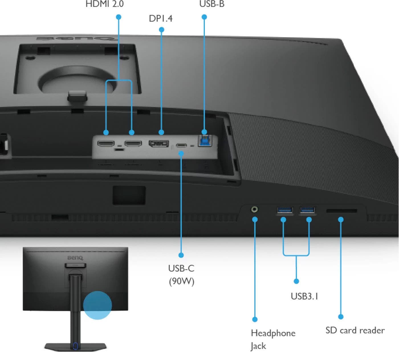 BenQ LED-Monitor »SW272Q«, 68,6 cm/27 Zoll, 2560 x 1440 px, Wide Quad HD, 5 ms Reaktionszeit, 60 Hz