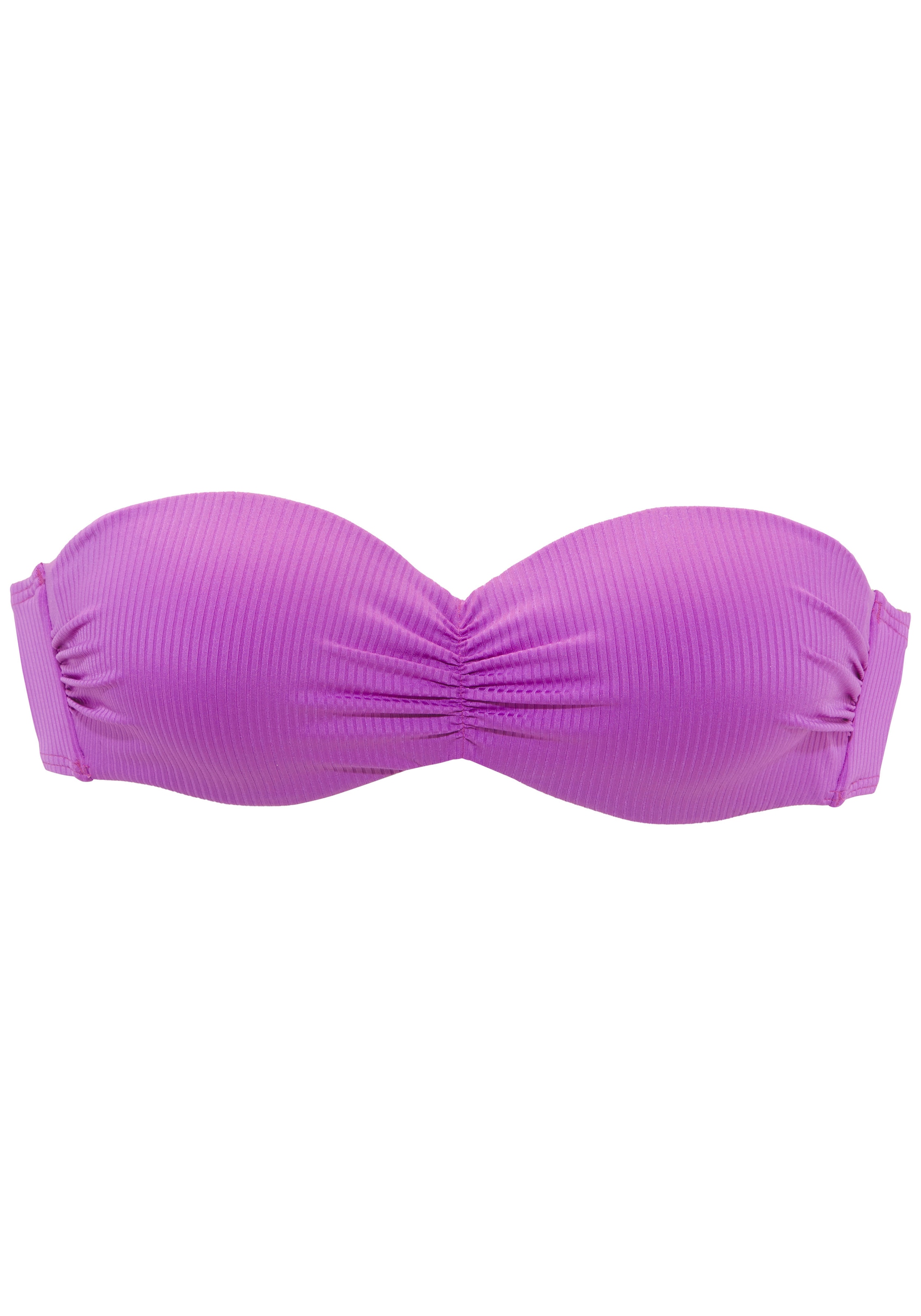 Venice Beach Bandeau-Bikini-Top »Lucky«, aus gerippter Strukturware