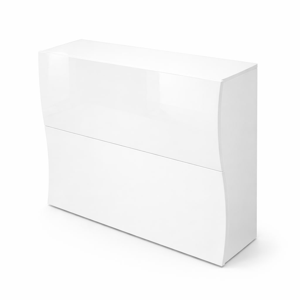 OTTO home Schuhschrank »Luxor 2, Schuhregal, Schuhkommode, Höhe 81 cm« UV-lackiert, Hochglanz, grifflos, 2-türig
