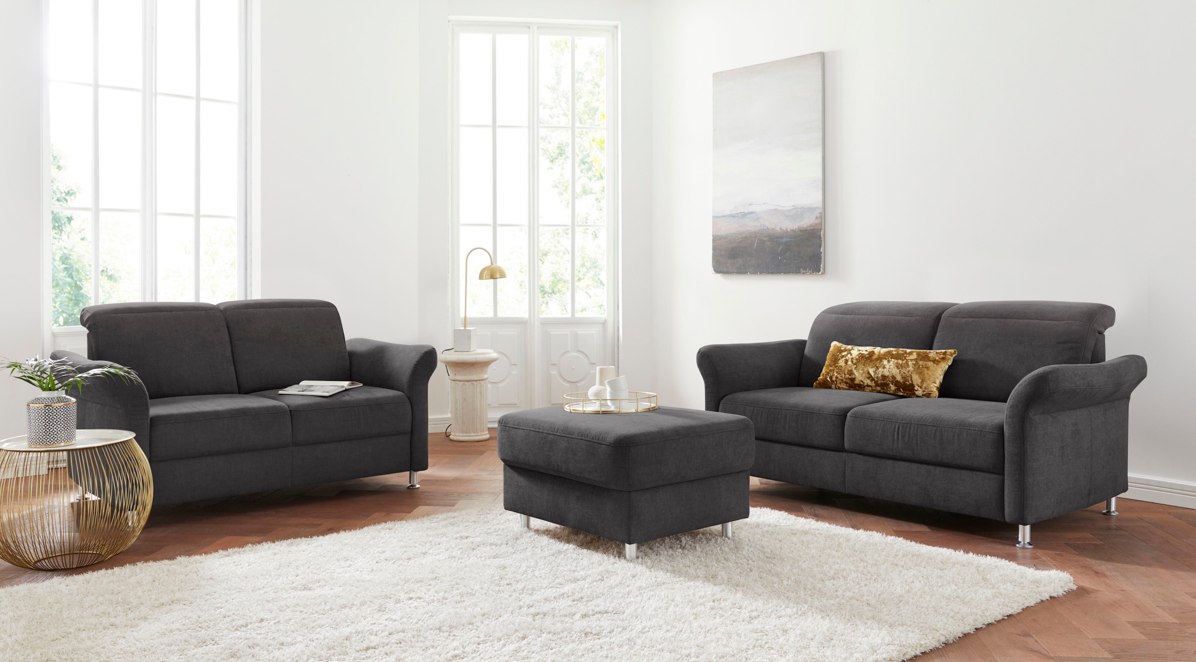 sit&more 2,5-Sitzer »Darwin« inklusive Federkern, wahlweise mit Kopfteilverstellung