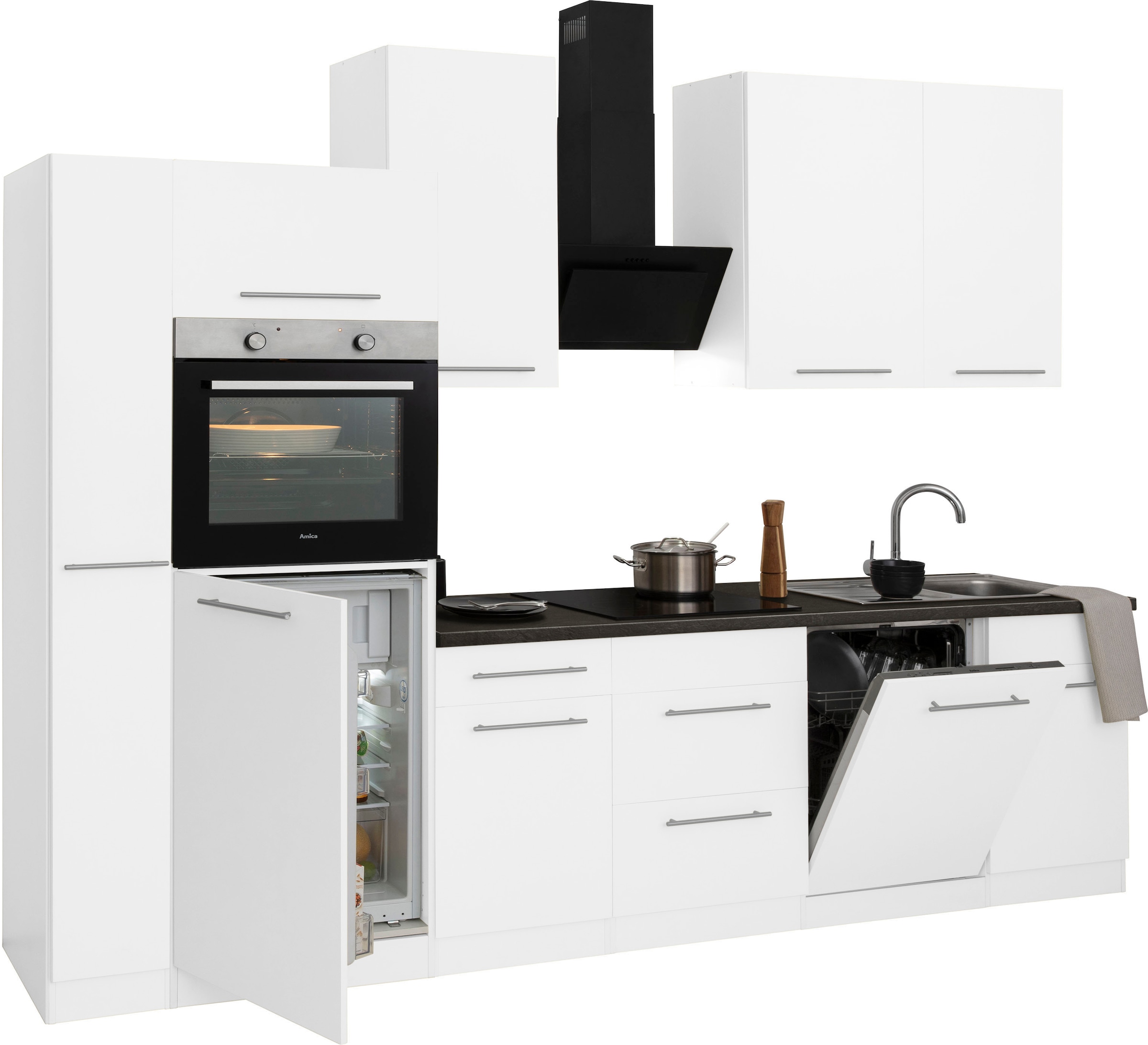 wiho Küchen Küchenzeile »Unna«, ohne bestellen E-Geräte, 310 Breite auf cm Raten