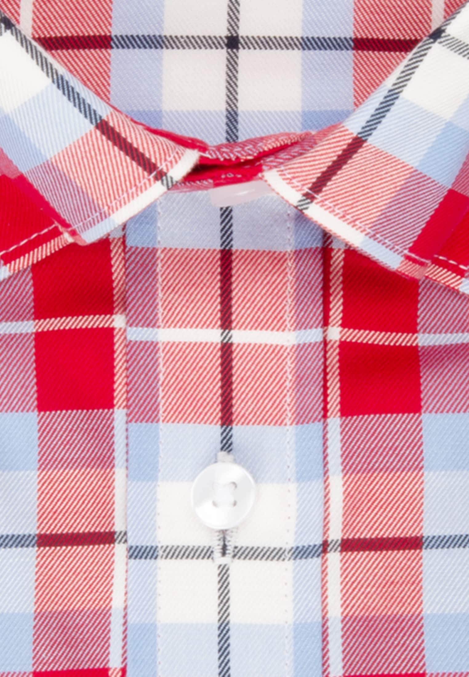 seidensticker Businesshemd »Slim« Slim 1/1 Button-Down-Kragen Karo
