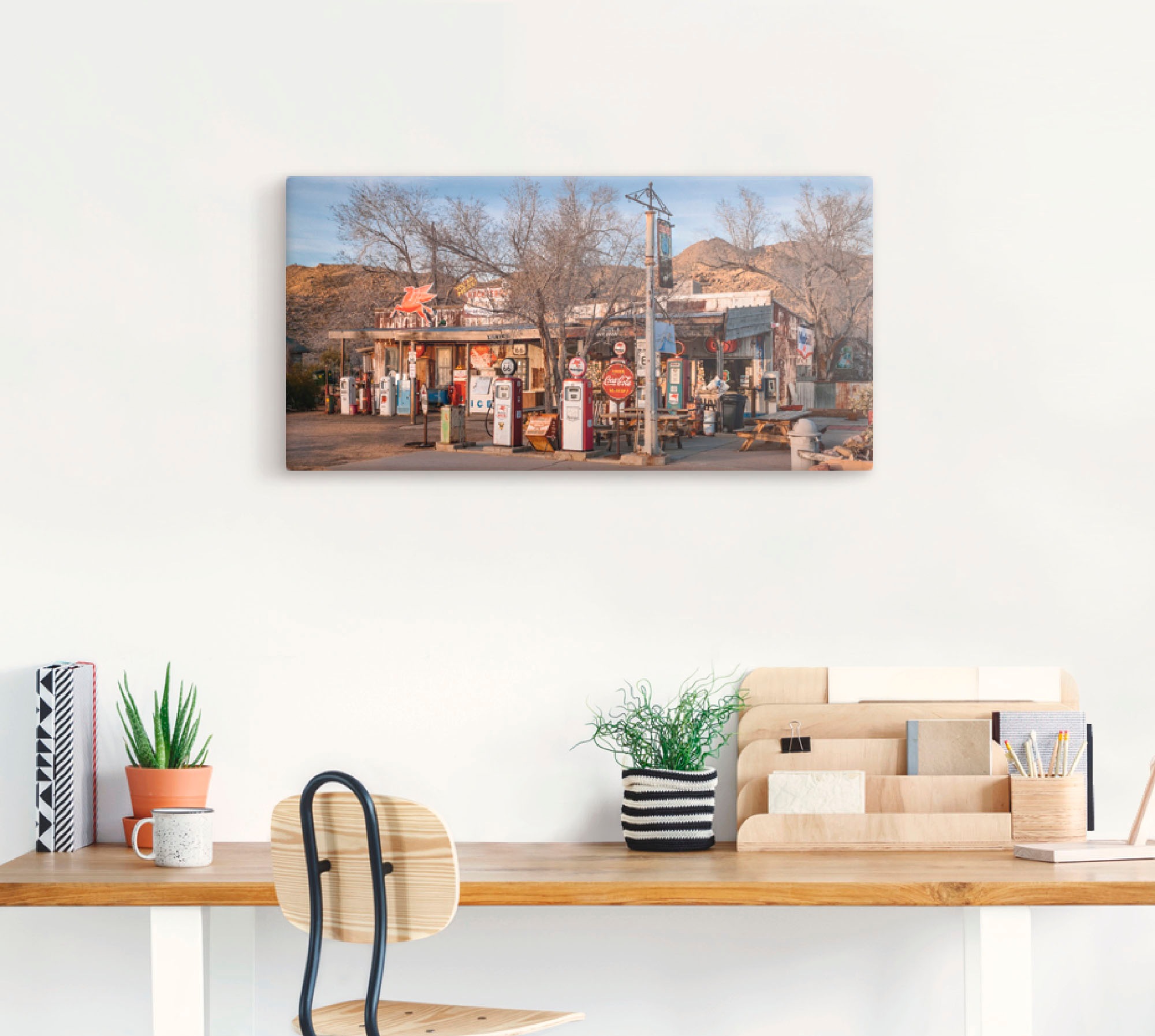 Artland Wandbild »Tankstelle an der Route 66 in Arizona« Gebäude 1 Stk. tlg günstig online kaufen