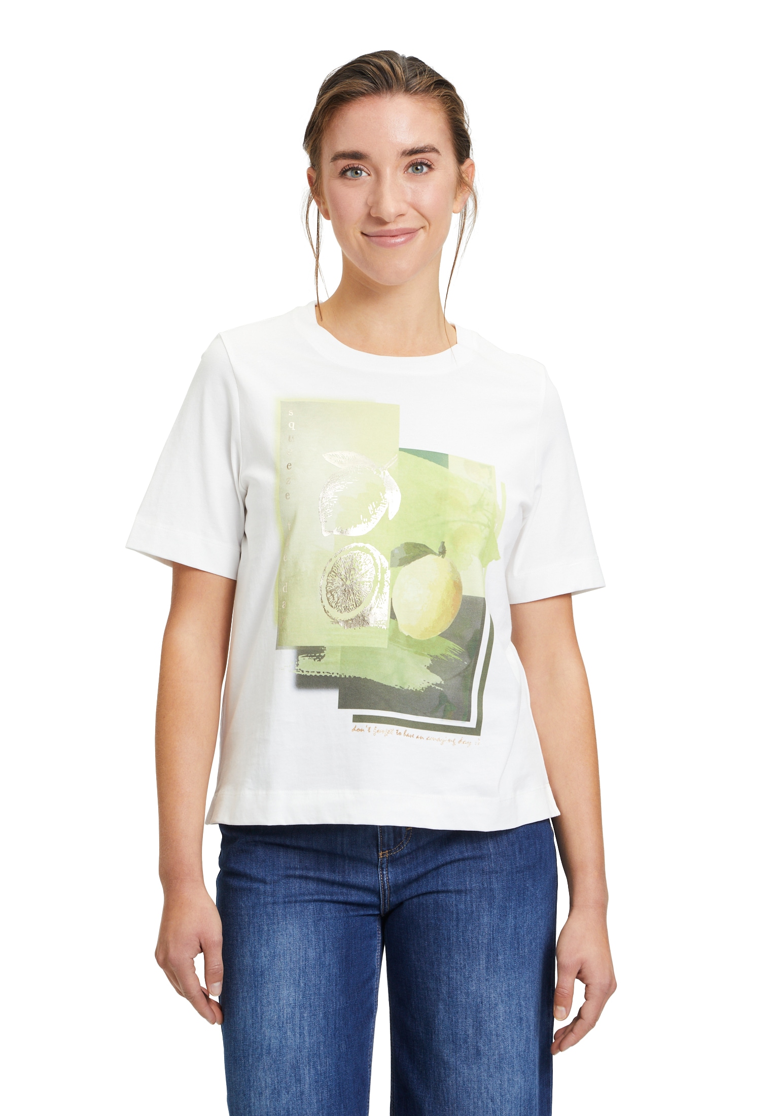 Cartoon Kurzarmshirt »Cartoon Halbarm-Shirt mit Rundhalsausschnitt«, Placement