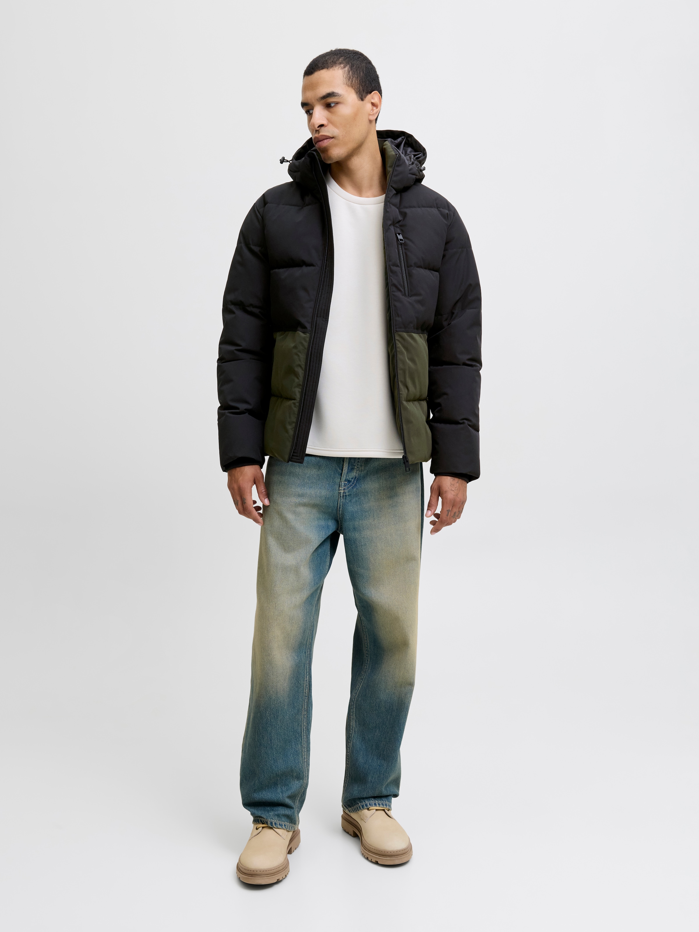 Jack & Jones Steppjacke »JJEOWEN PUFFER SN«, mit Kapuze