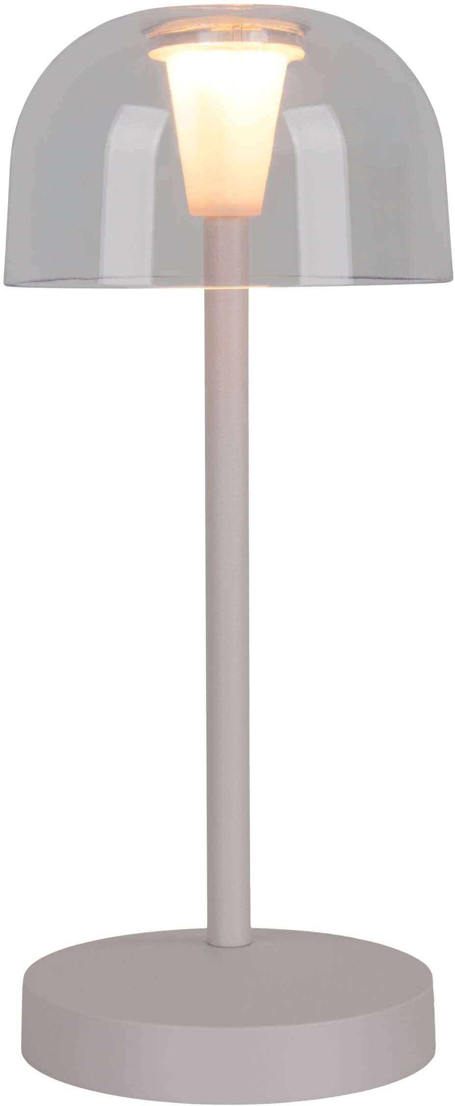 näve LED Tischleuchte »Gomba 18,5 cm«, 2er-Set, Leuchtmittel LED-Modul | LED fest integriert, über USB-Kabel aufladbar, Memoryfunktion, stufenlos dimmbar