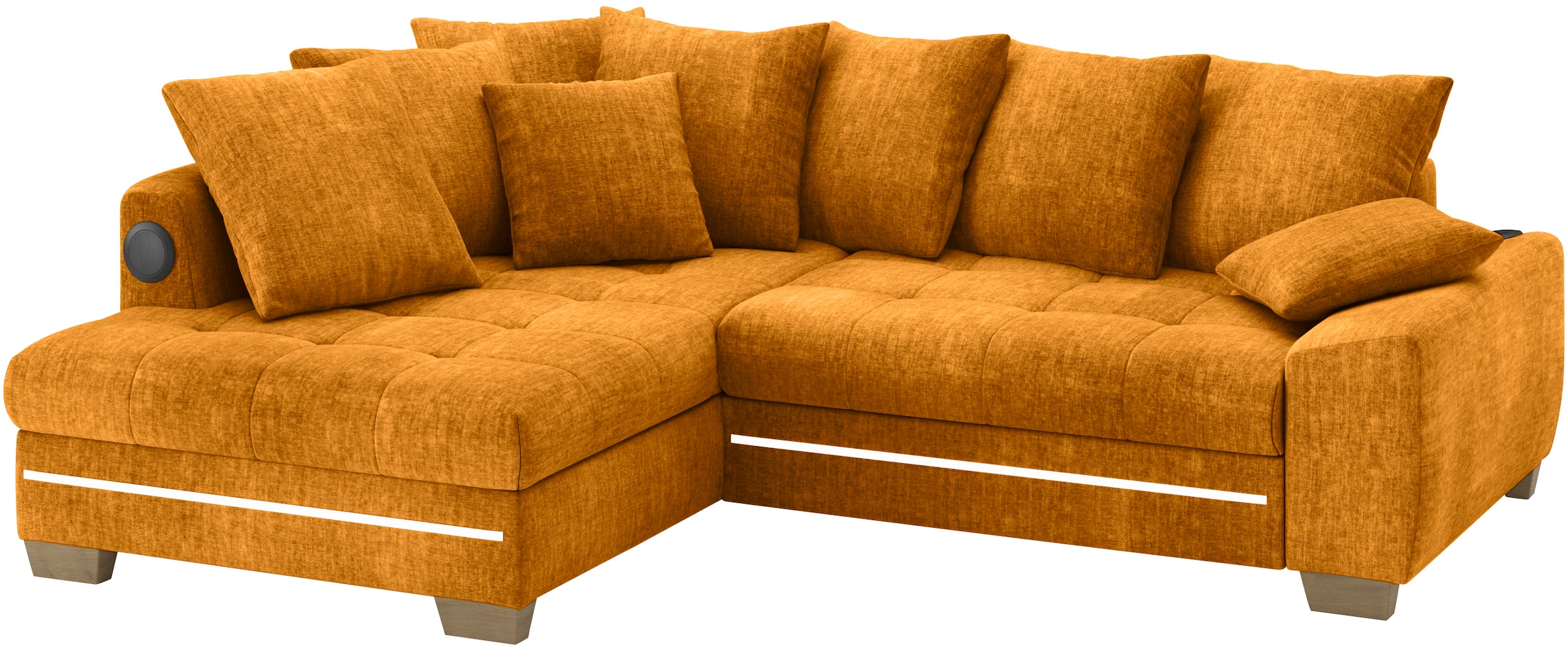 Mr. Couch Ecksofa »Nikita II, L-Form« RGB-LED, Bluetooth-Soundsystem, wahlw günstig online kaufen