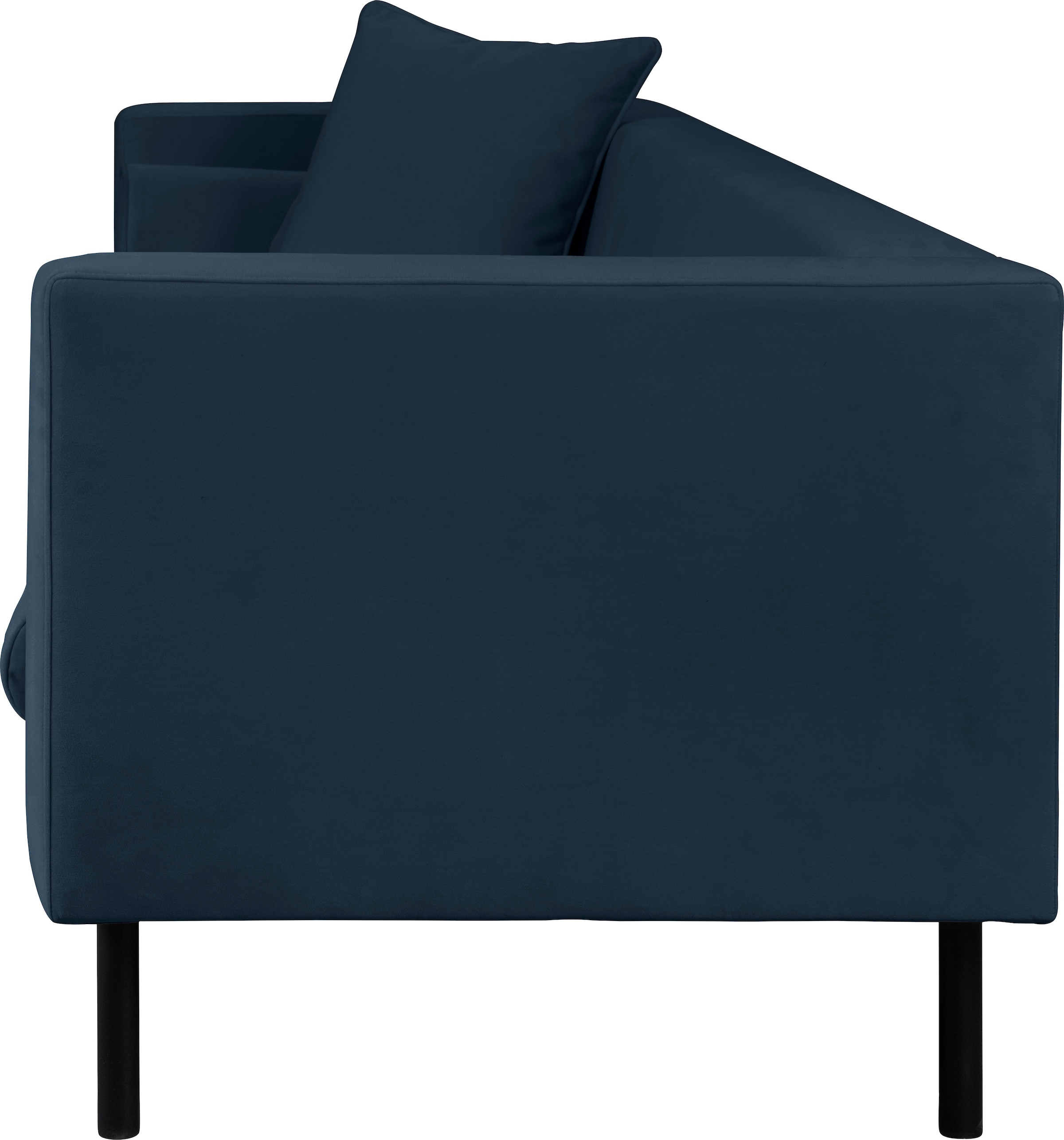 Guido Maria Kretschmer Home&Living 3-Sitzer »Lillibeth Designsofa mit Wellenunterfederung, Maße B/T/H: 218/74/83 cm«, Zierkissen als Wendekissen, Bezug Samtoptik oder Cord