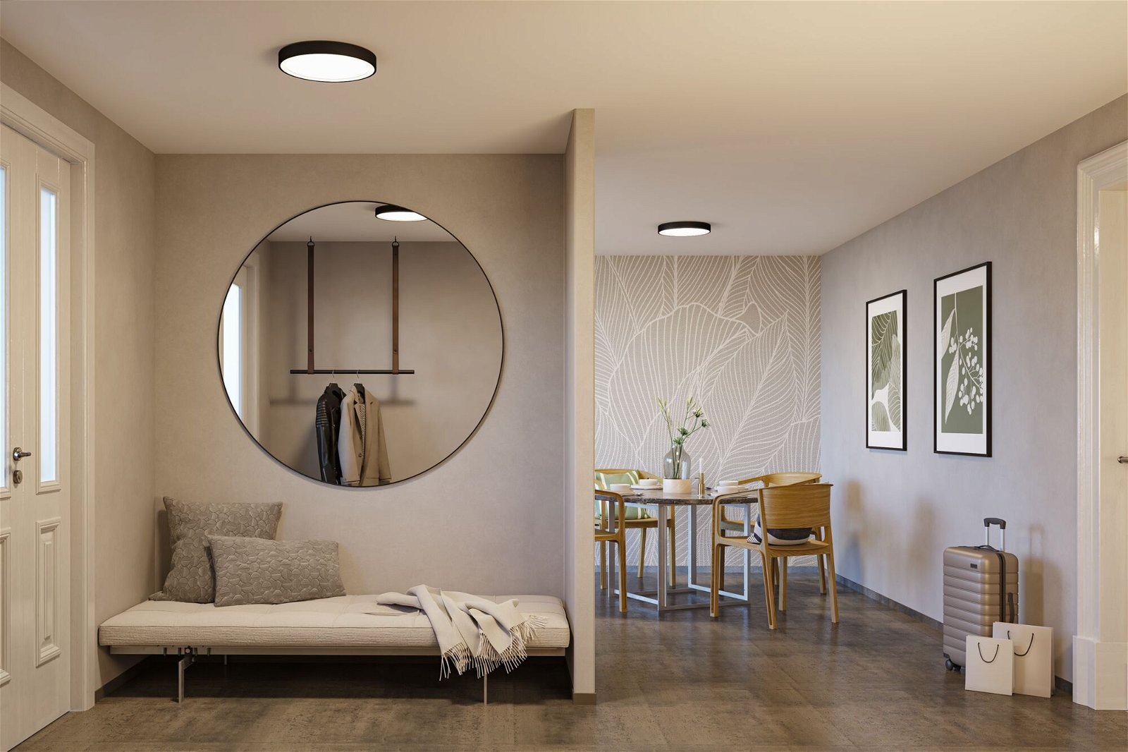 Paulmann LED Deckenleuchte »Selection Bathroom Tega IP44 24W 230V Kunststoff«, 1 flammig, WhiteSwitch