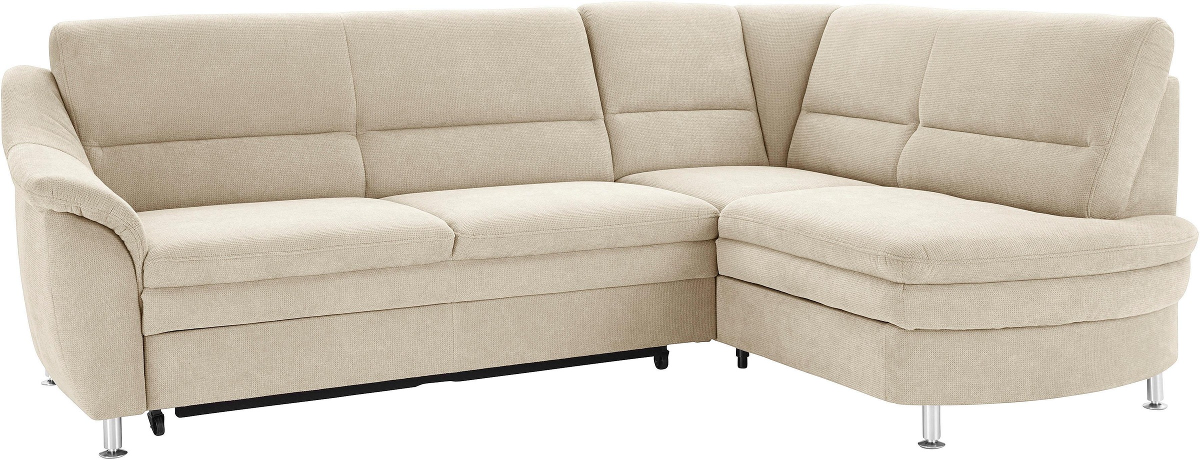 sit&more Ecksofa »Cardoso L-Form«, mit Federkern, wahlweise mit Bettfunktion und Schubkasten