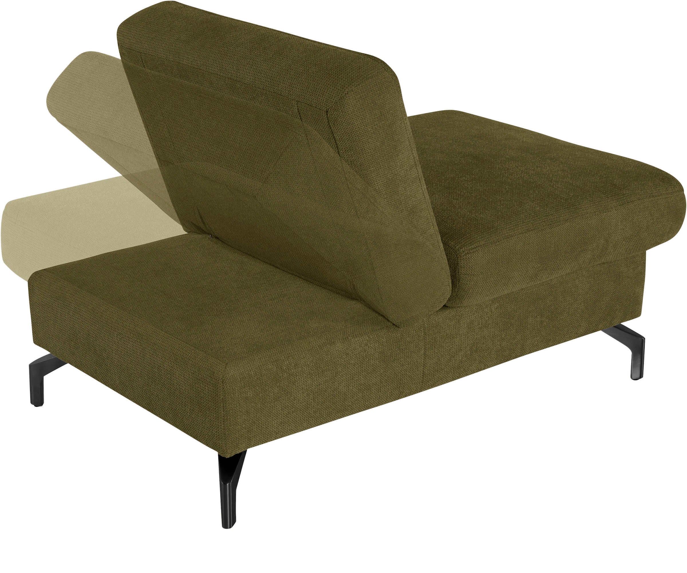sit&more Hocker »Percy«, Fußhöhe 15cm, mit Klappfunktion, wahlweise in 2 Fußfarben