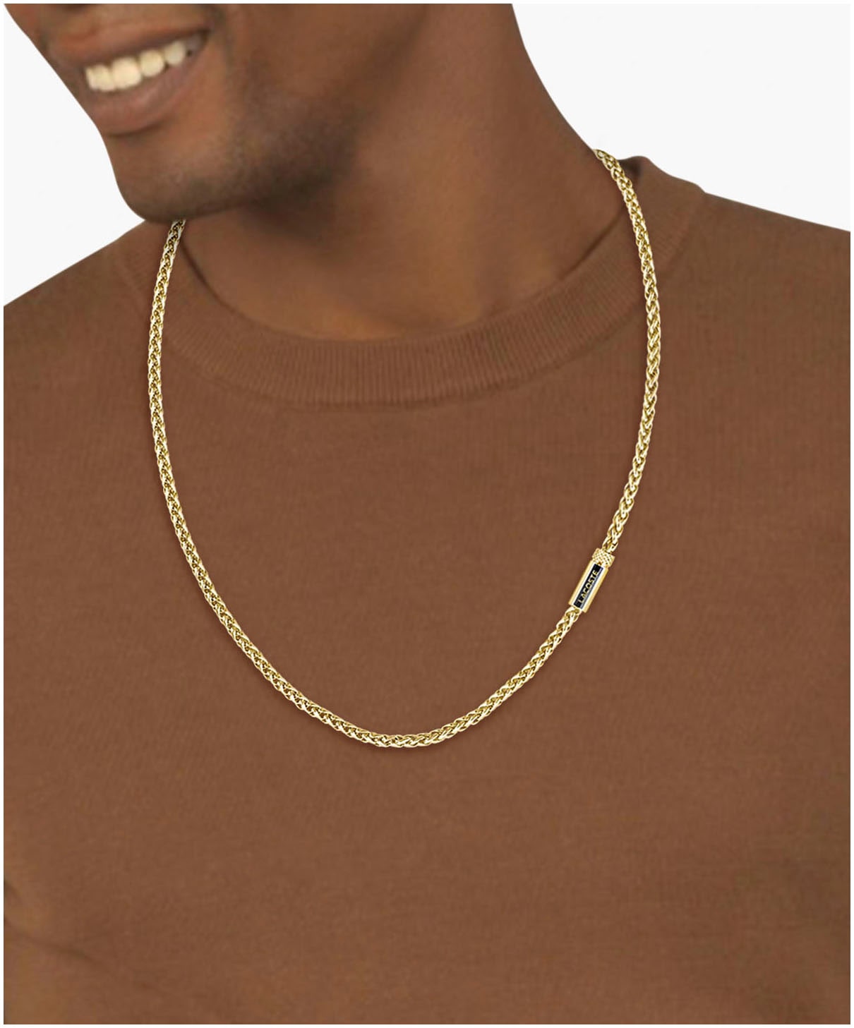 Lacoste Edelstahlkette »SPELT, 2040340, 2040341«, mit Emaille