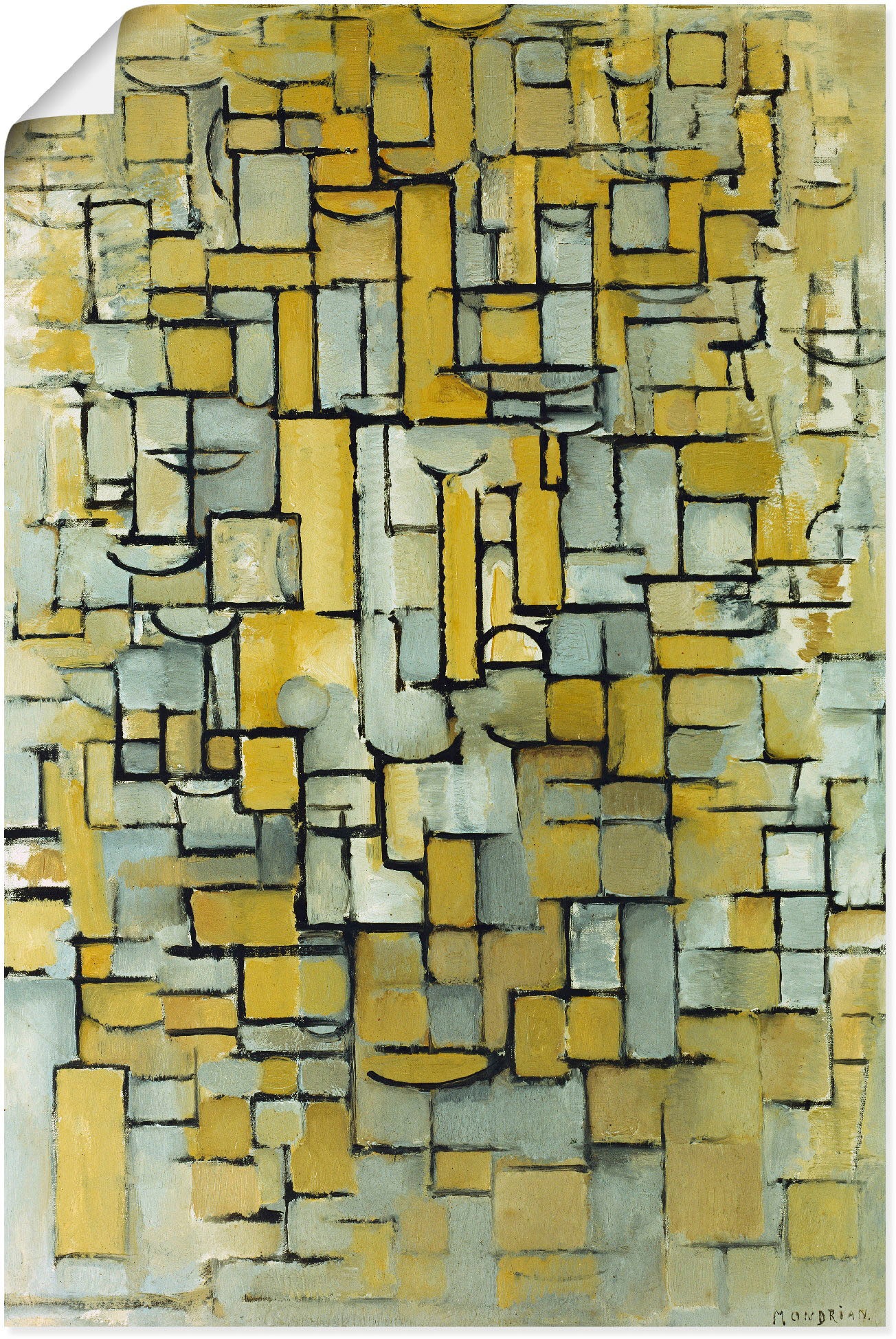 »Komposition. in oder (1 Größen Muster, Alubild, St.), Artland als 1913.«, Wandaufkleber bestellen Poster Leinwandbild, versch. online Wandbild