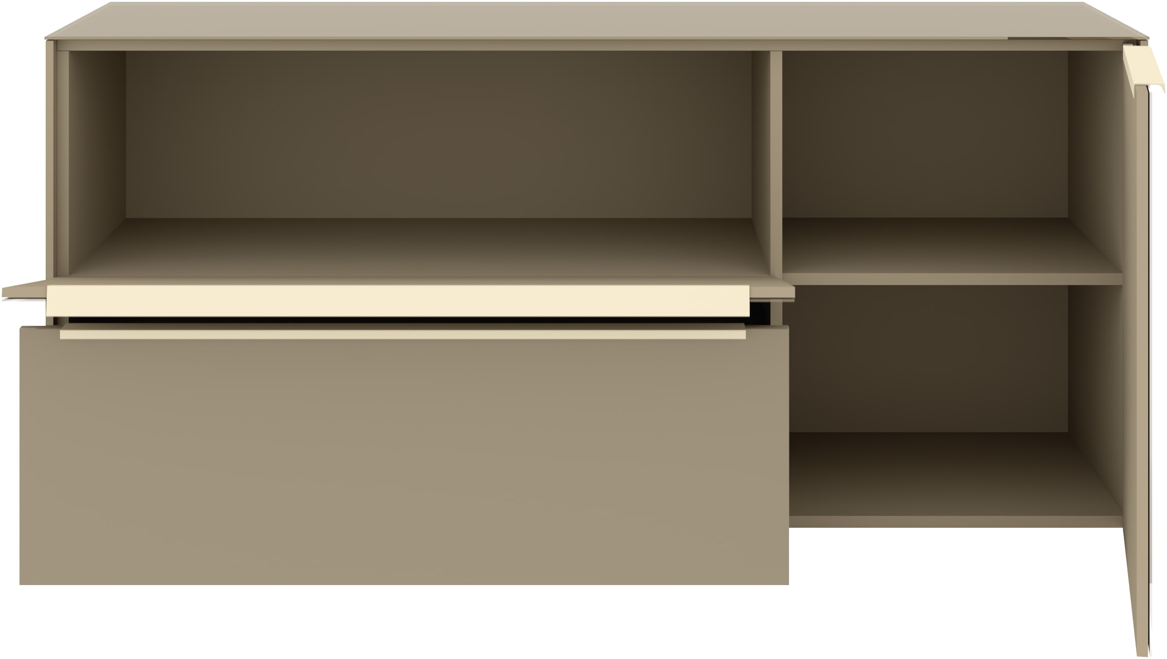 set one by Musterring Lowboard »reno-Dielen« 1 Stk. tlg. Mit Gleitern und in verschiedenen Farben erhältlich