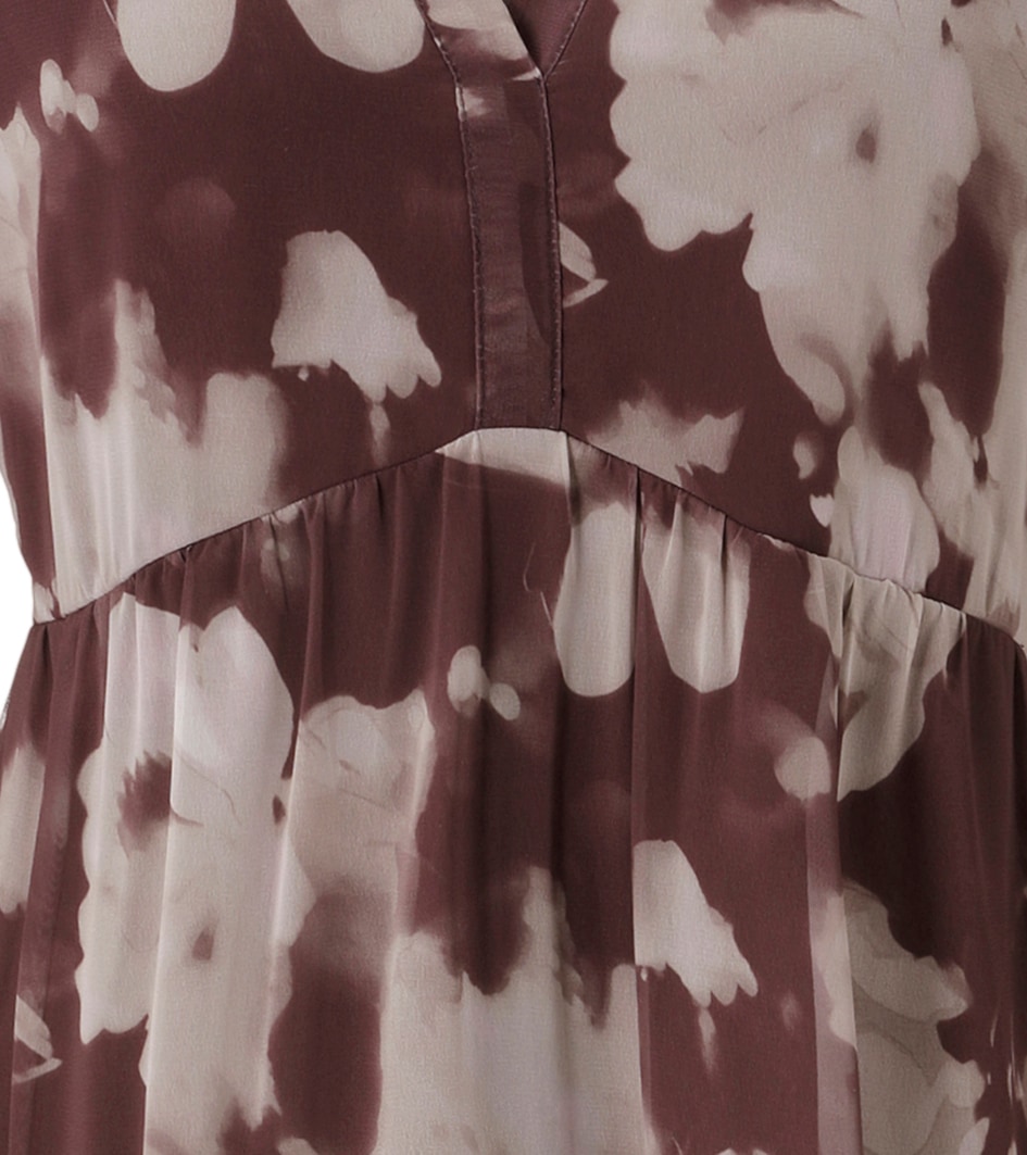 Aniston CASUAL Blusenkleid mit grafischen Batik-Blumen bedruckt - NEUE KOLLEKTION