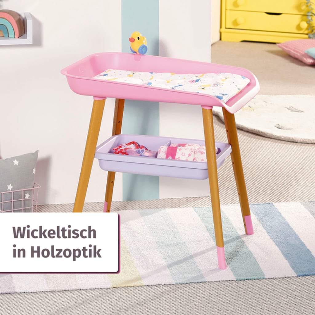 Baby Born Puppenwickeltisch, mit Wickelauflage und Tuchhalter