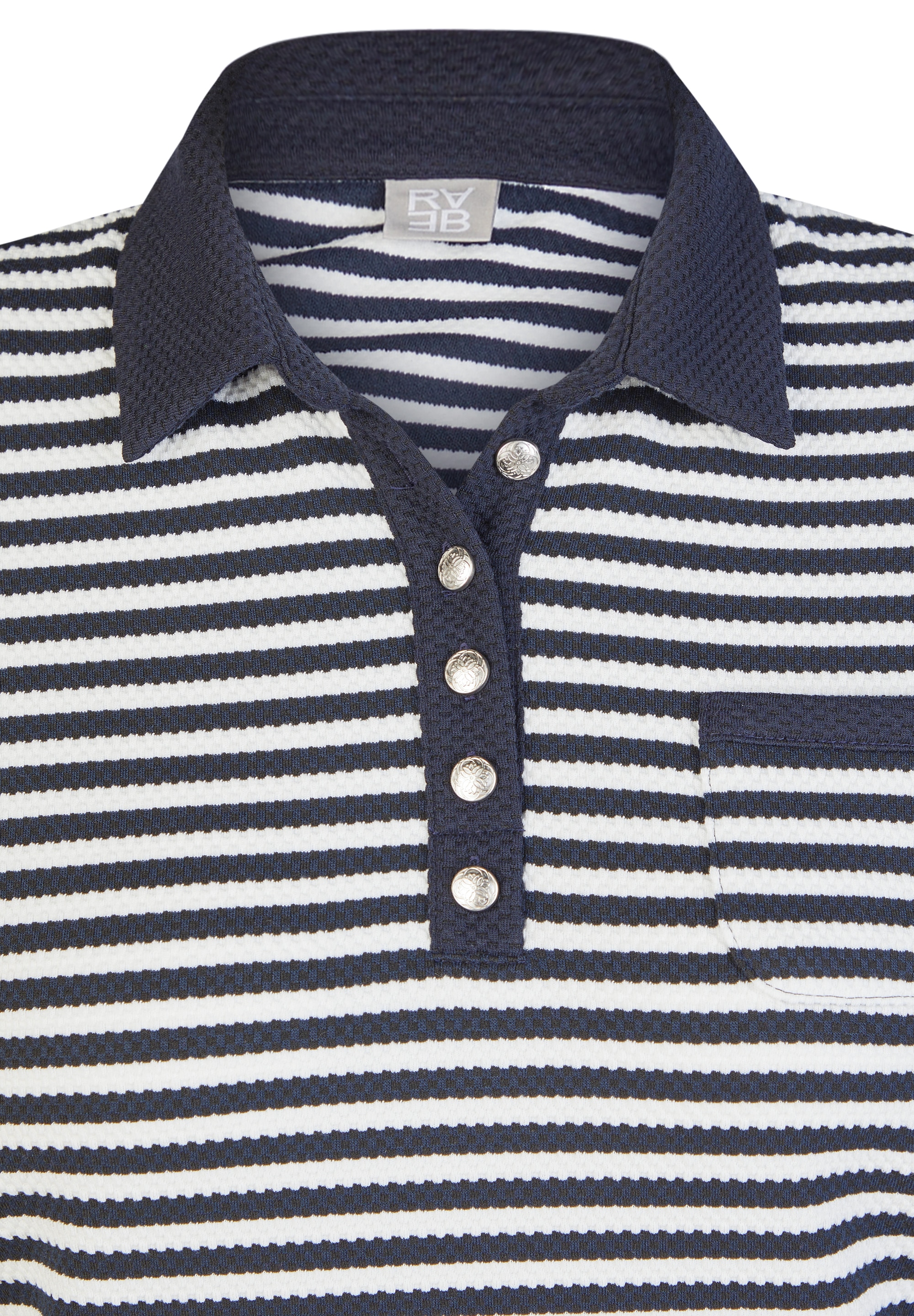 Rabe 3/4-Arm-Shirt mit Streifen Muster