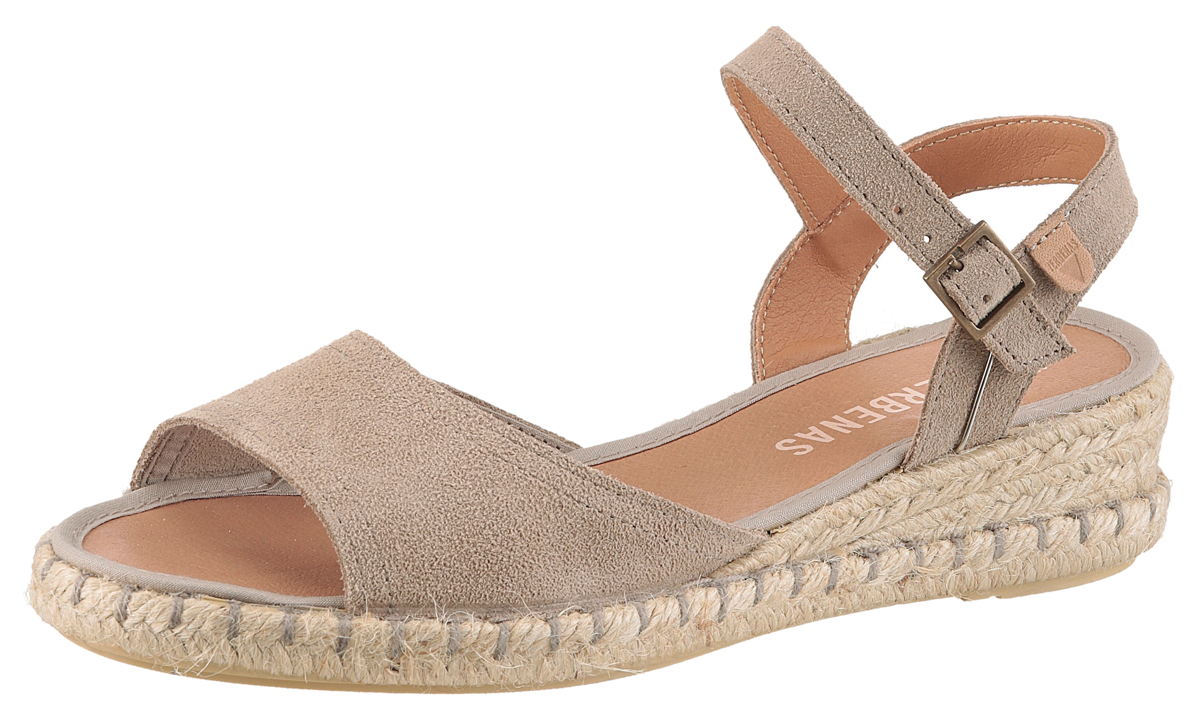 VERBENAS Sandale »VALERIE SERRAJE«, Sommerschuh, Riemchensandalette, Urlaubschuh mit Keilabsatz