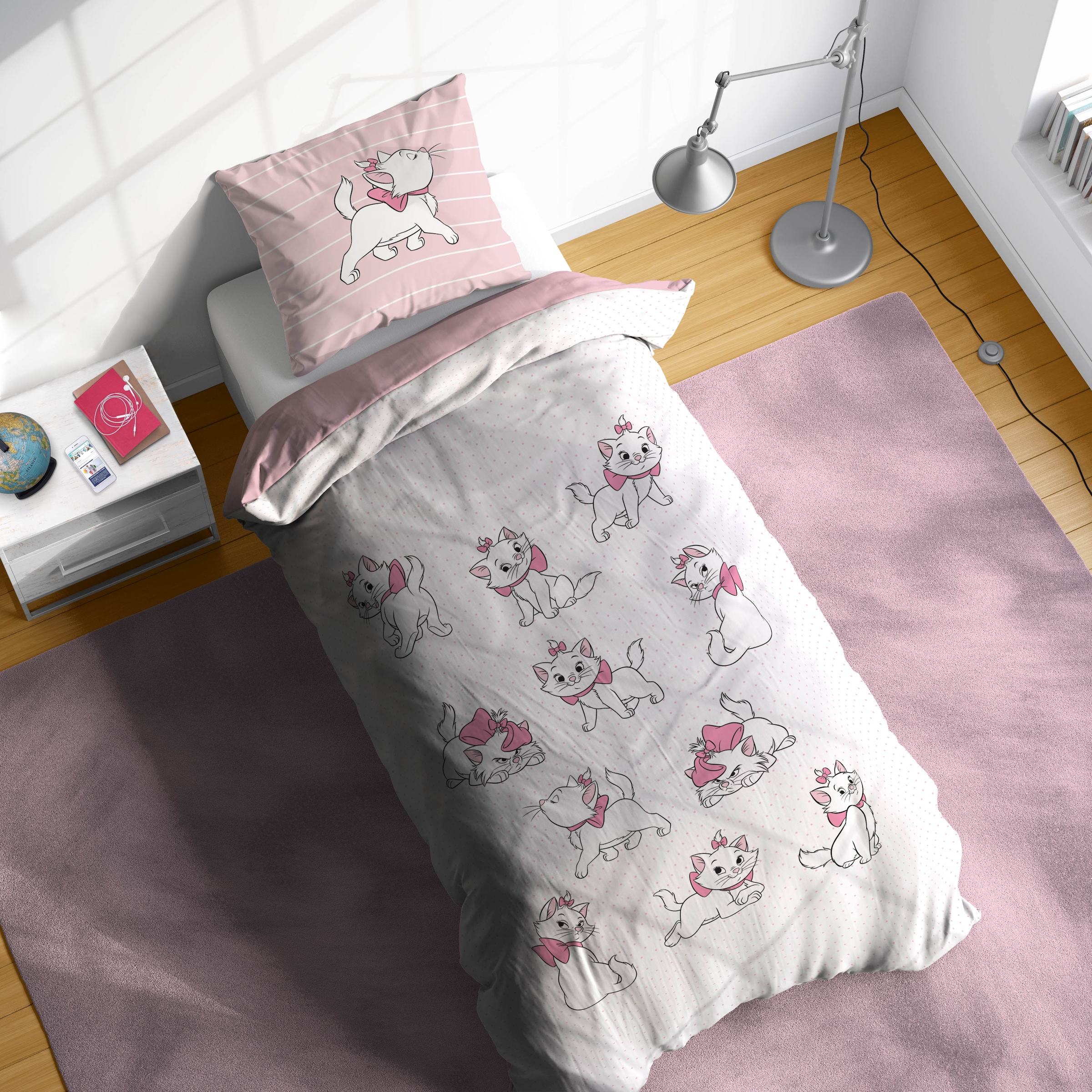 Disney Kinderbettwäsche »Disney Aristocats« 2 100% Baumwolle