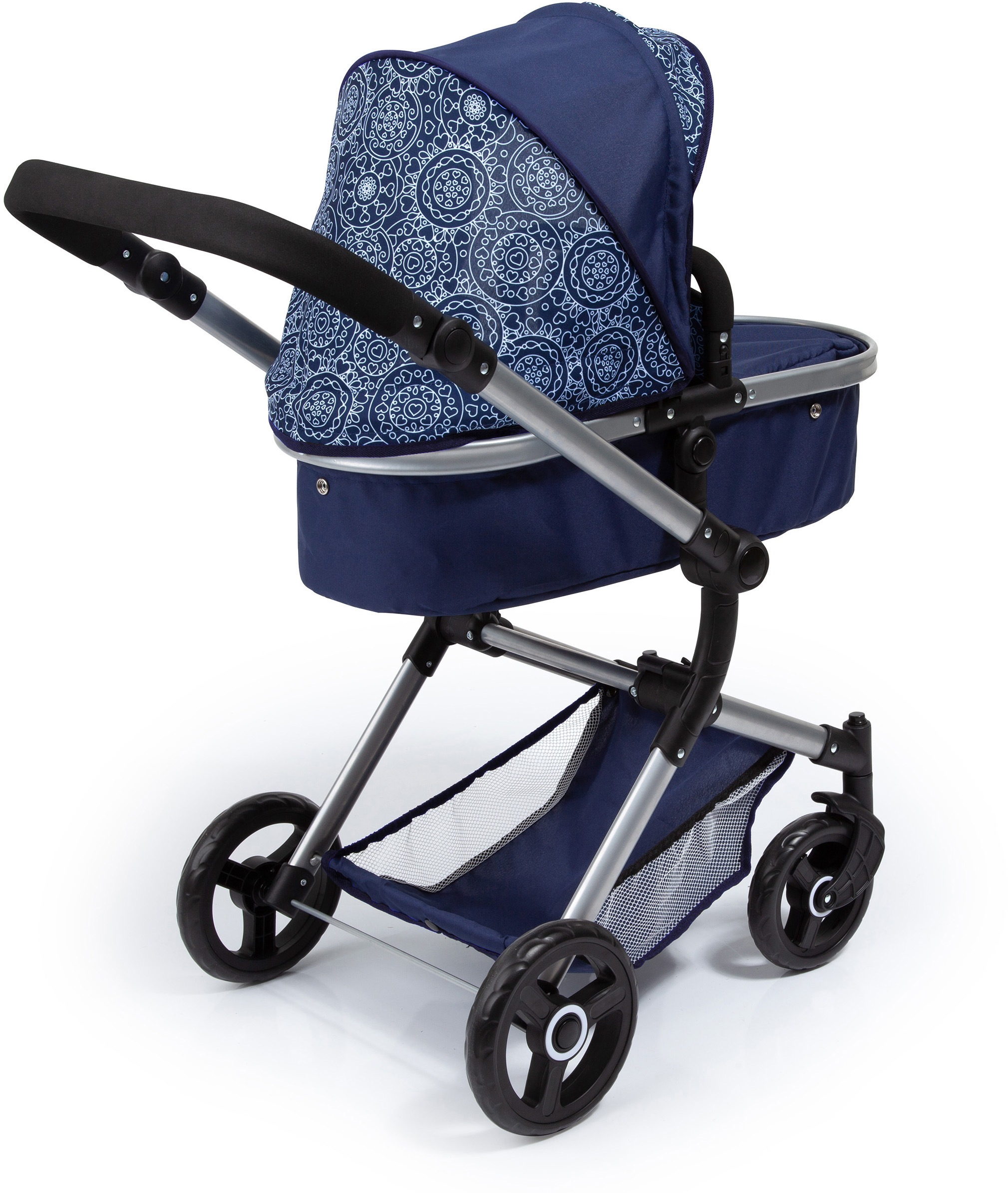 Bayer Kombi-Puppenwagen »Vario, Blau«, inkl. Wickeltasche