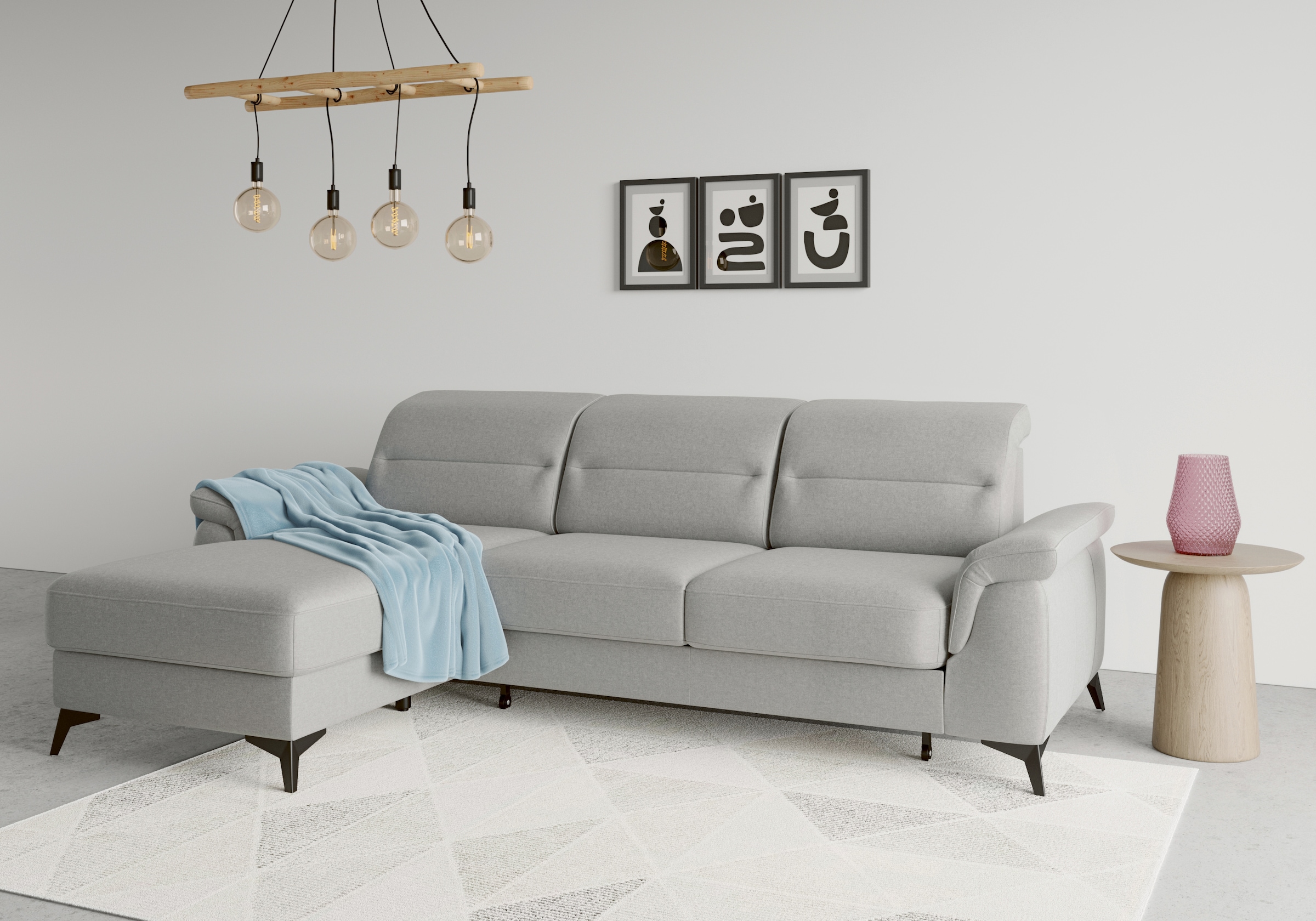 sit&more Ecksofa »Sinatra L-Form«, mit Recamiere, optional mit Kopfteilvers günstig online kaufen