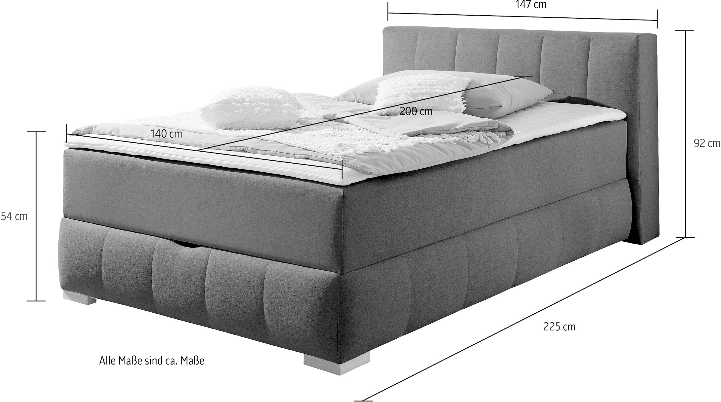 Guido Maria Kretschmer Home&Living Boxbett mit Bettkasten
