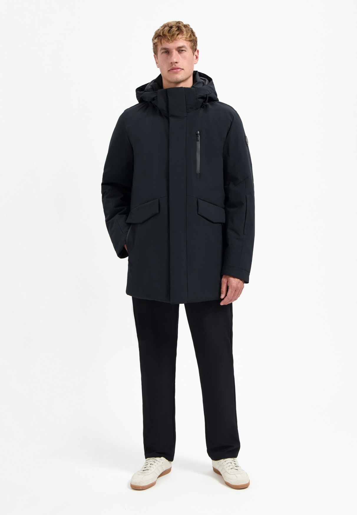 NO EXCESS Parka »No Excess Langer Parka mit Kapuze«