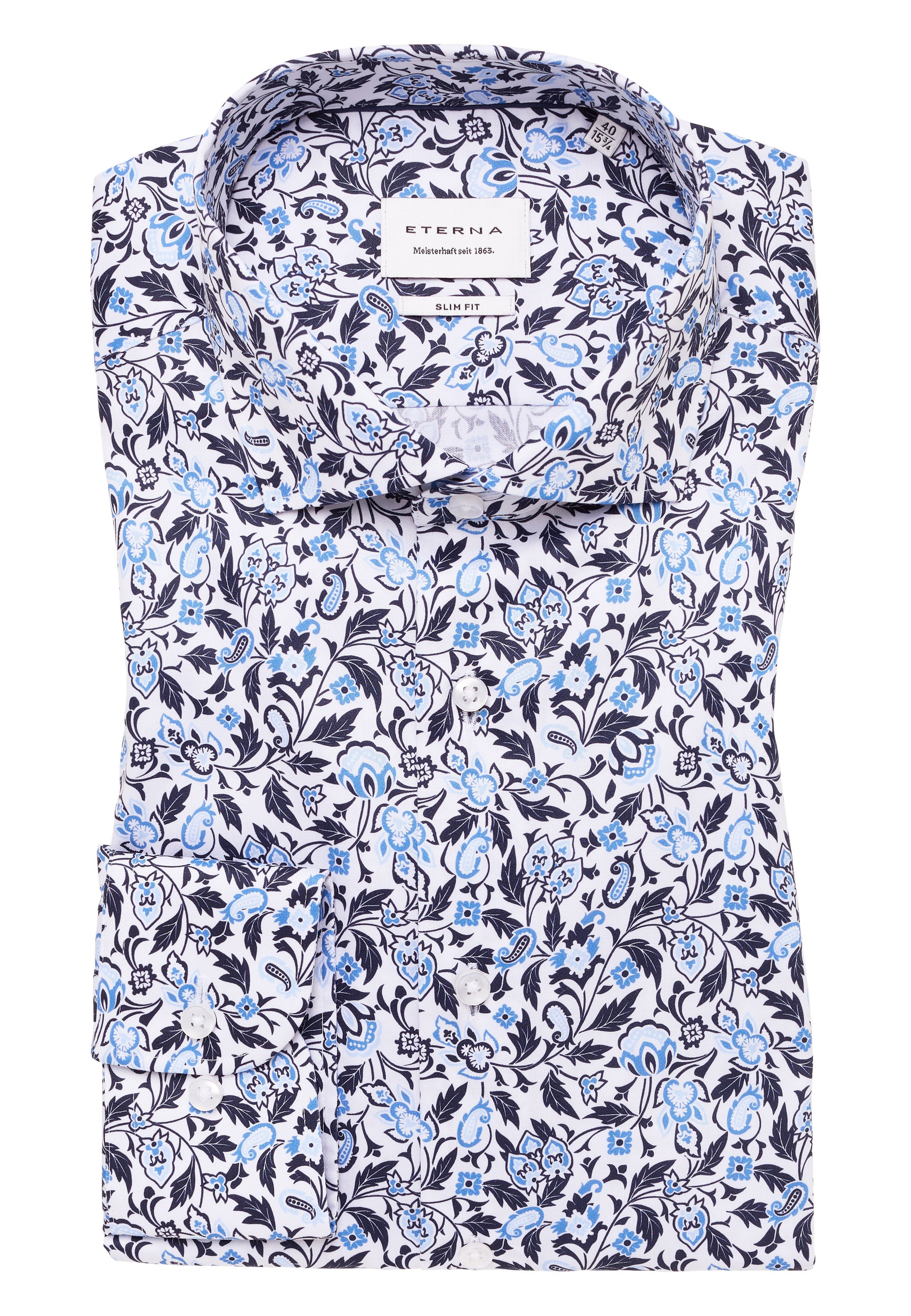 Eterna Langarmhemd »SLIM FIT« NON IRON (bügelfrei)