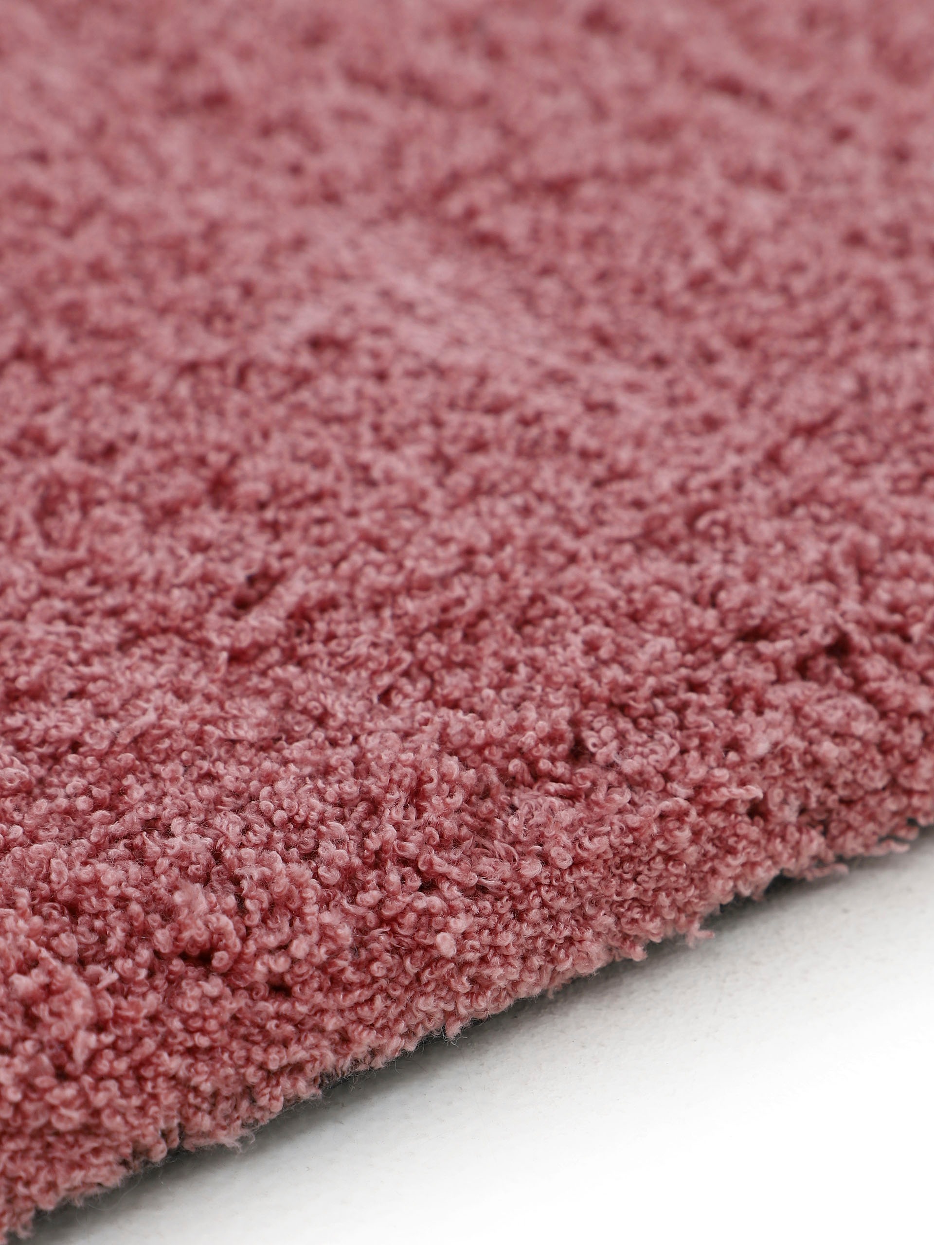 carpetfine Teppich »Silky«, rund, 20 mm Höhe, Shaggy, Langflor, uni, besonders weich, handarbeit