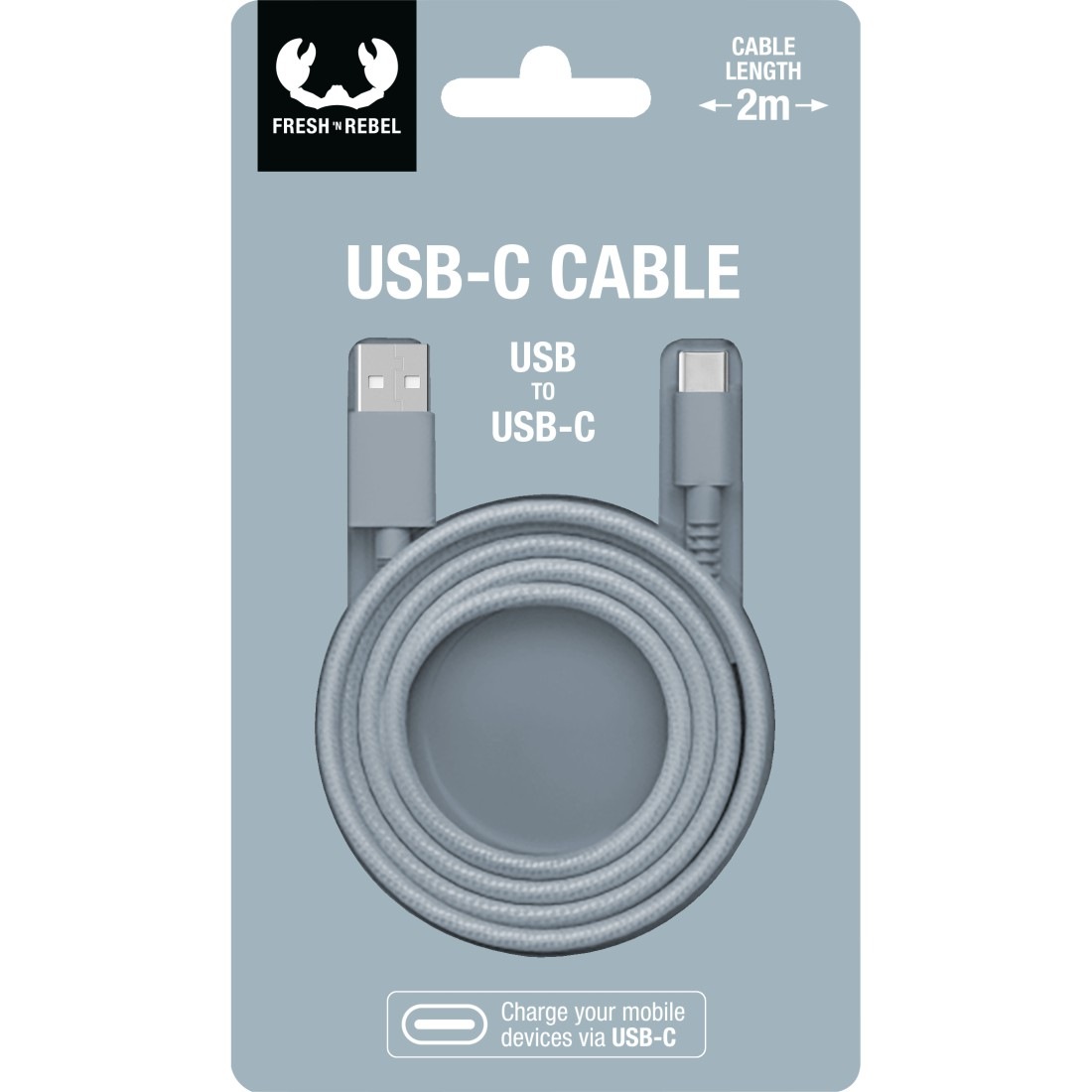 4. Bild von Fresh´n Rebel Smartphone-Kabel »USB - USB-C Kabel "Fabriq", 2m«, USB Typ C-USB Typ A, 200 cm