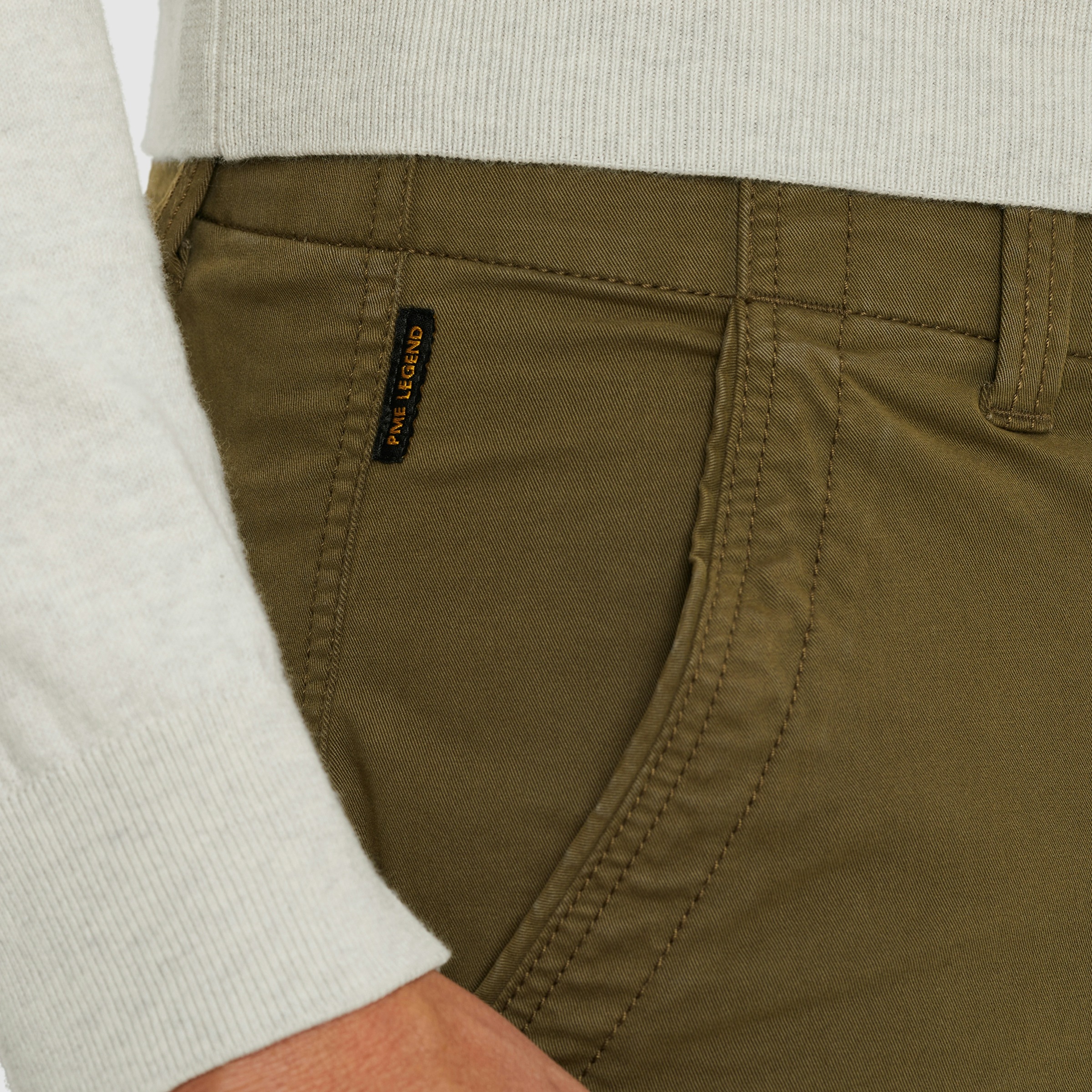 PME LEGEND Cargohose »Nordrop Stretch Twill«, mit Logo Stickerei