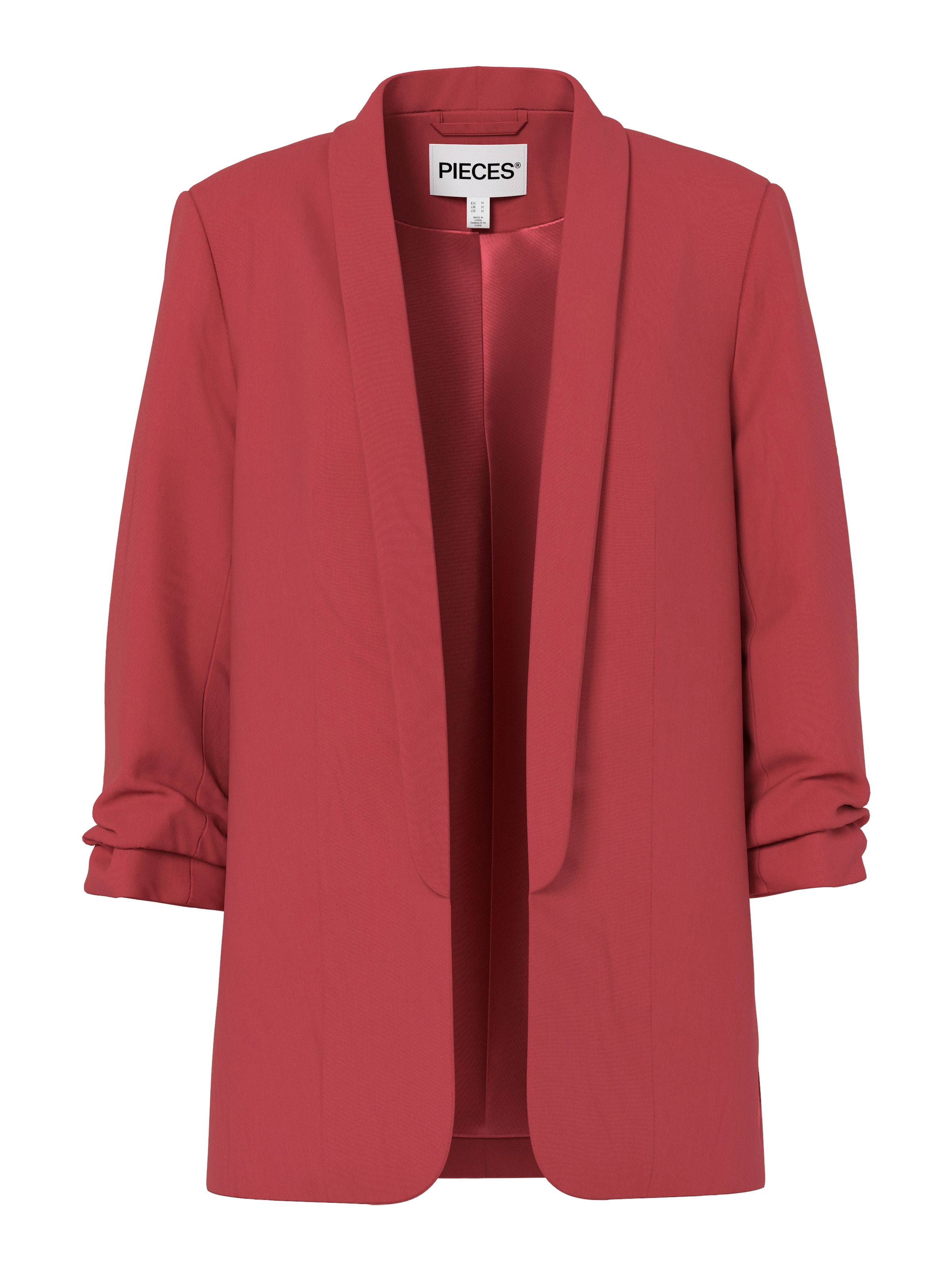 pieces »PCBOSELLA 3/4 BLAZER NOOS« Materialmix, regular fit