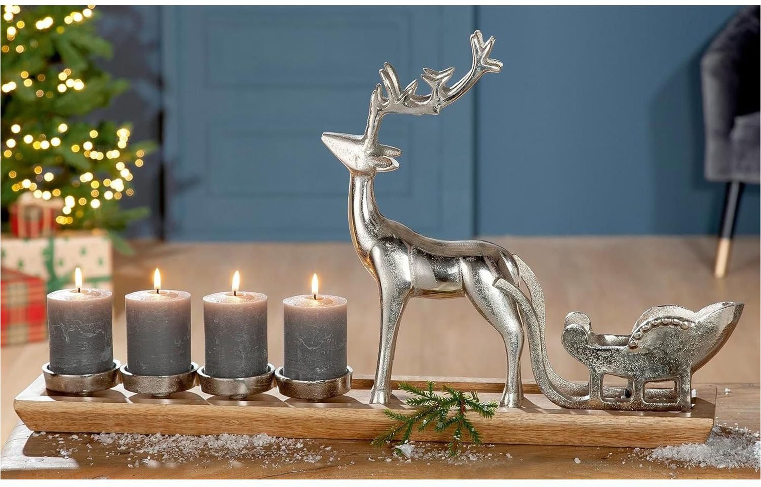 GILDE Kerzenständer »Adventsleuchter  4flm., H.37 cm«