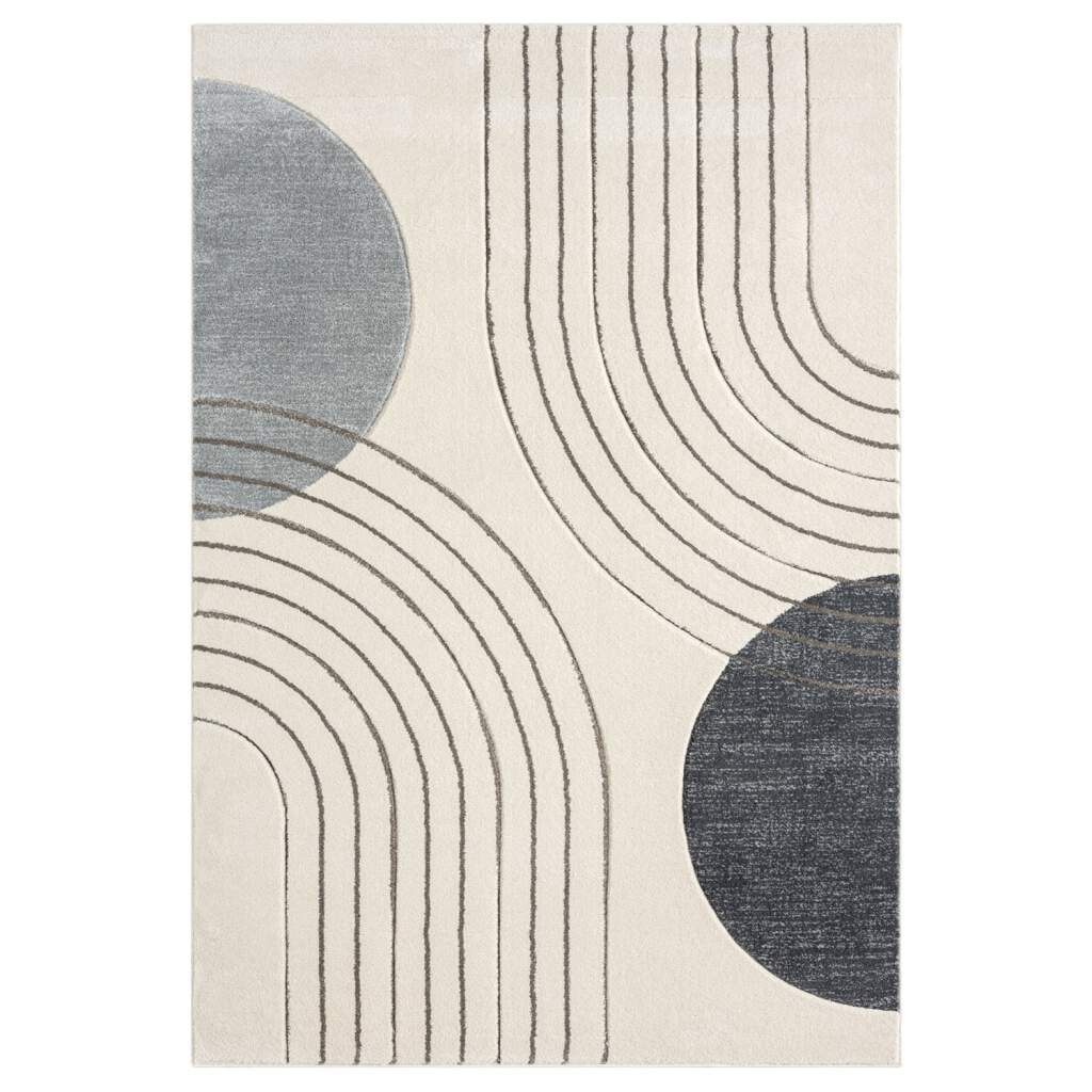 Carpet City Teppich »BONITO 7170«, rechteckig, 11 mm Höhe, Läufer, Flachflor, Hochtief-Muster/ 3D-Effekt, Geo-Muster, Wohnzimmer