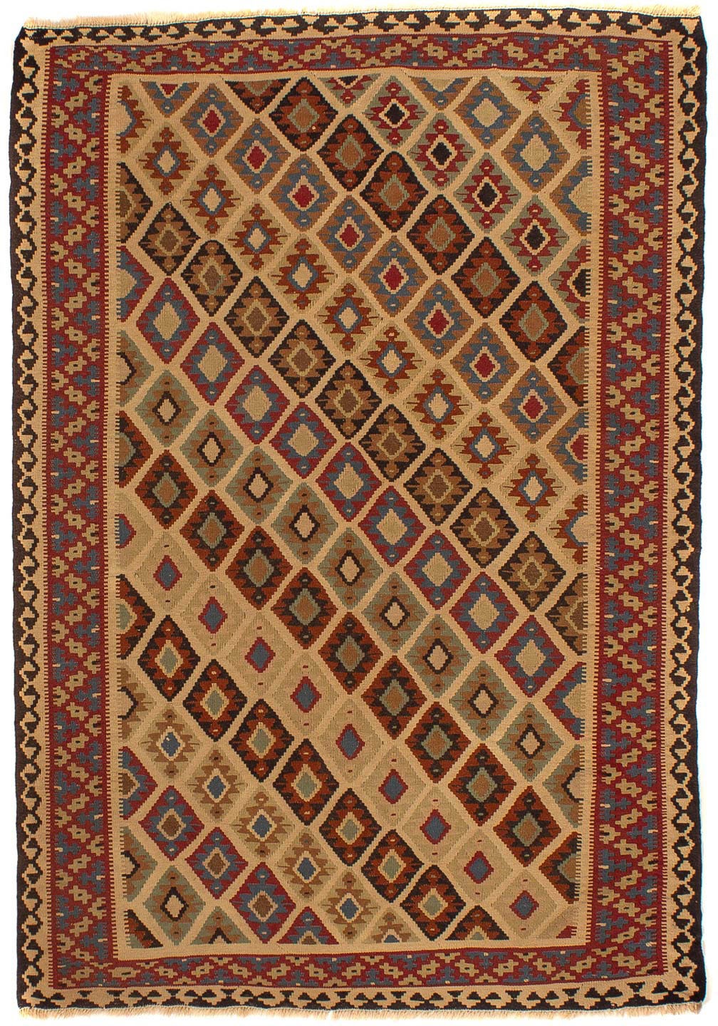 morgenland Wollteppich »Kelim - Oriental - 175 x 124 cm - braun«, rechtecki günstig online kaufen