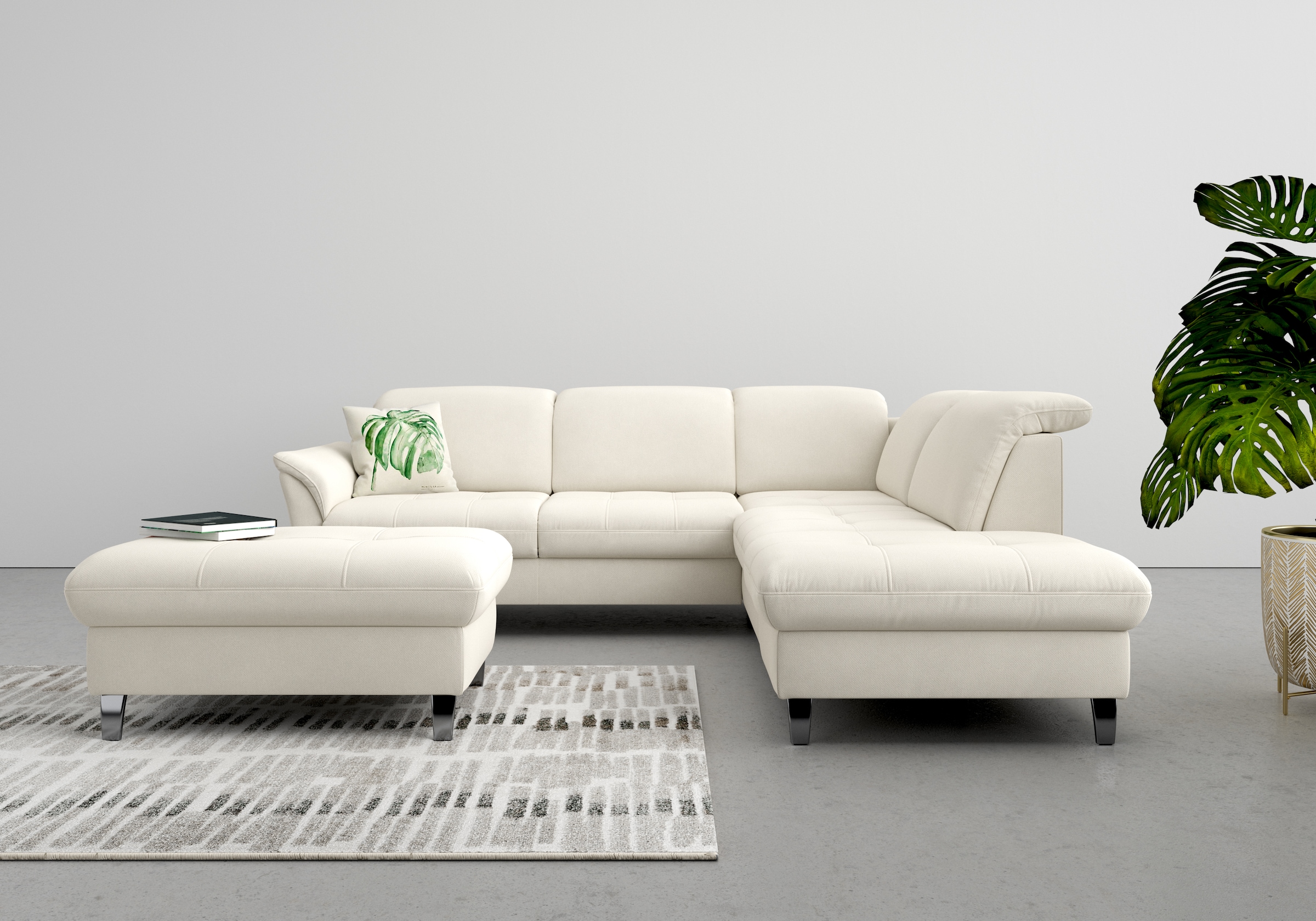 sit&more Ecksofa »Maggiore L-Form«, wahlweise mit Kopfteilverstellung, Bett günstig online kaufen