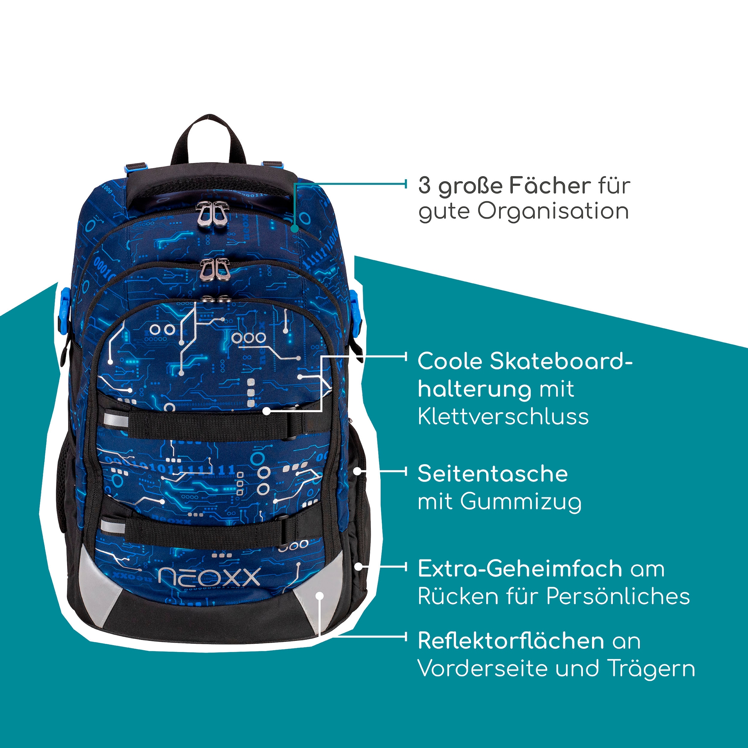 neoxx Schulrucksack »Active Pro, Next Level«