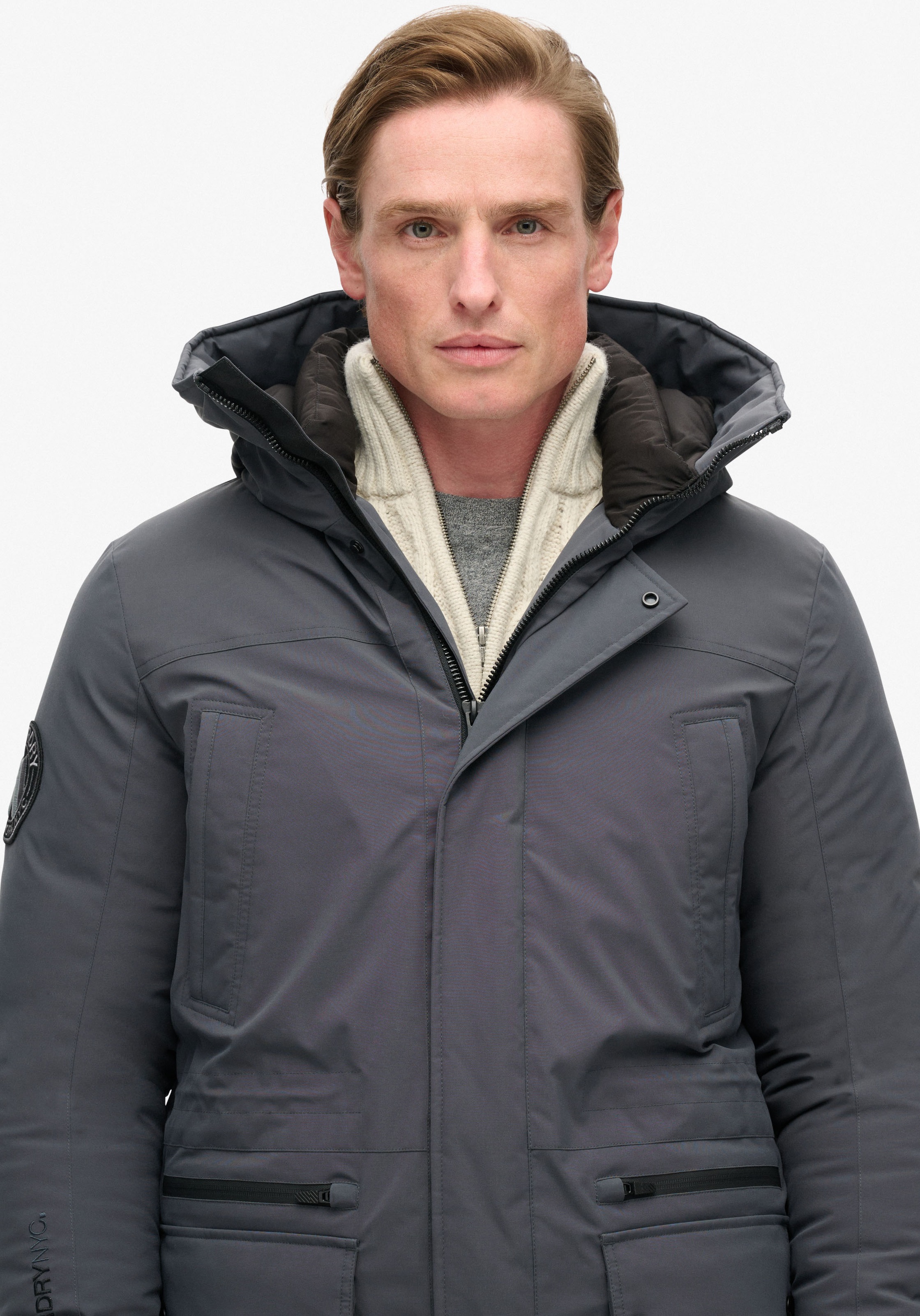 Superdry Steppjacke »City Padded Parka Jacket«, mit Kapuze