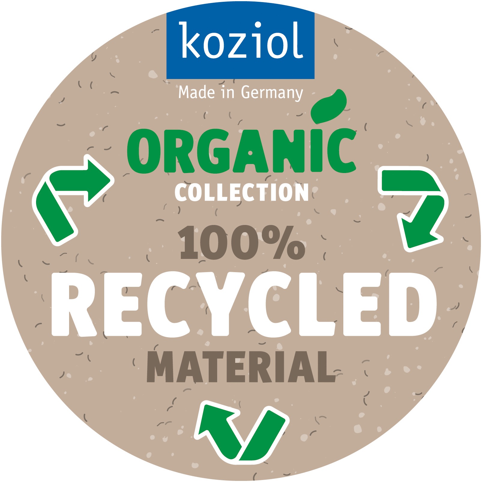 KOZIOL Thermobecher »ISO TO GO GOLDEN HEARTS«, (1 tlg.), doppelwandig, isolierend,melaminfrei, biozirkulär, 400 ml