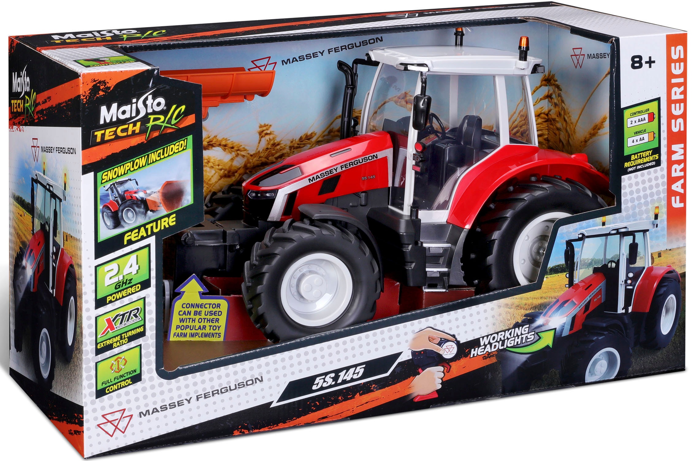 Maisto Tech RC-Traktor Online-Shop bestellen mit Licht Ferguson »Massey im Schnee-Schieber, 2,4GHz«, 5S.145 mit