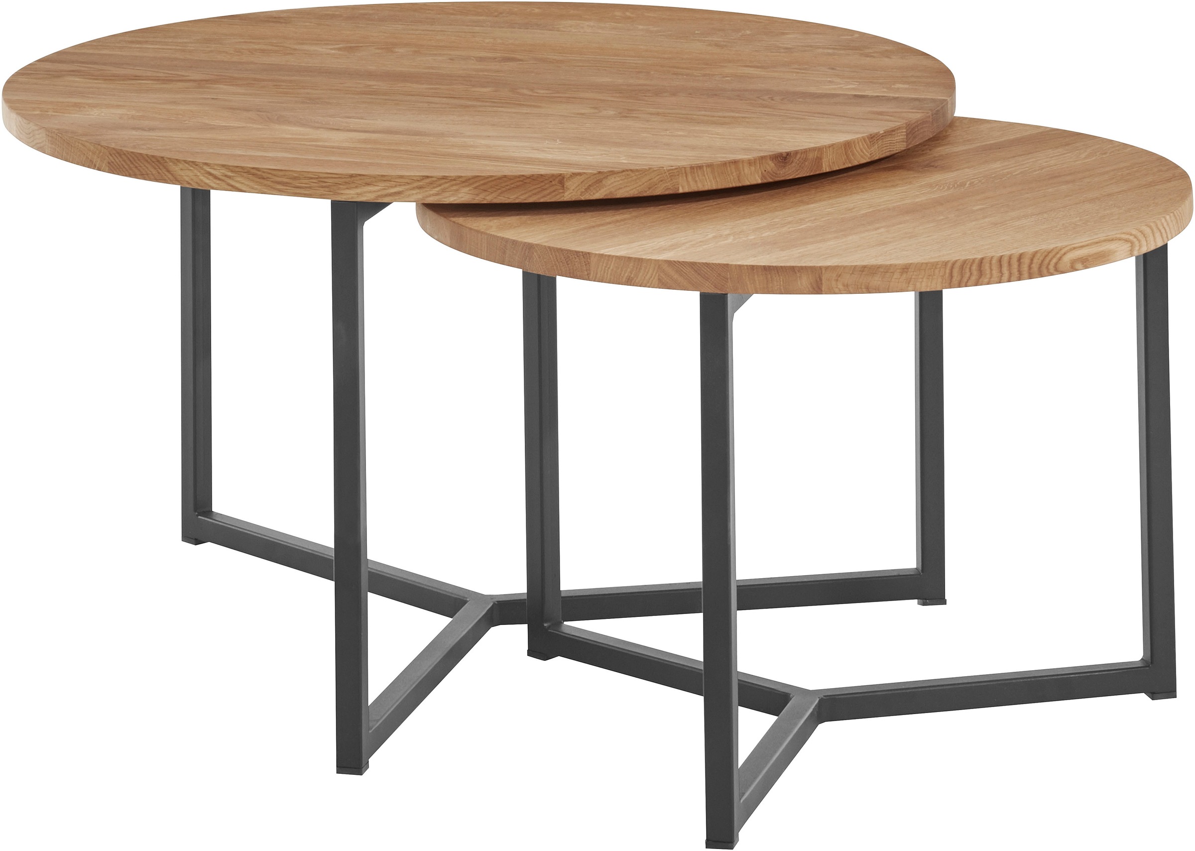 andas Couchtisch »Likta« Gesamtmaße 1 D/H: 73/41 & 2 D/H: 56/39 cm, aus Eic günstig online kaufen