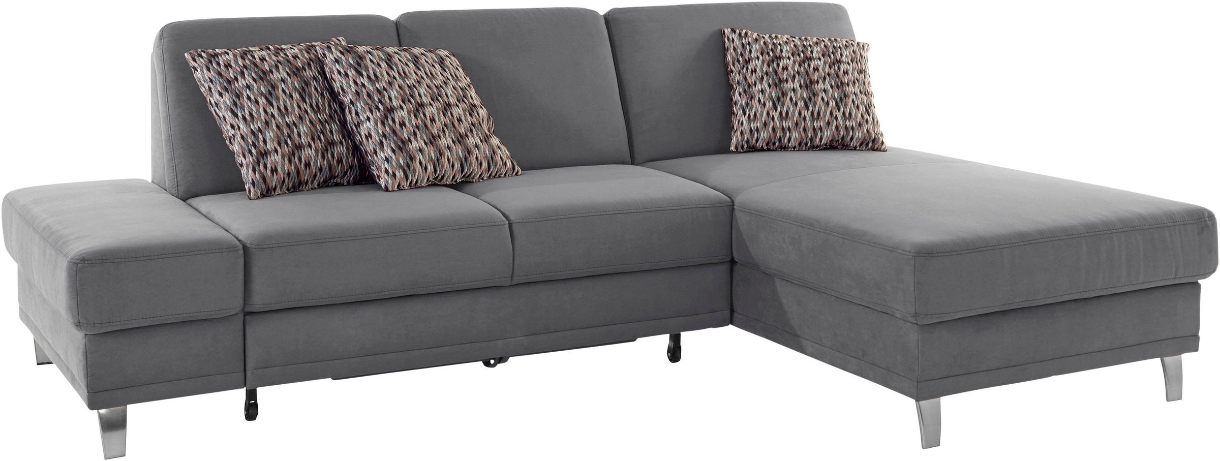 sit&more Ecksofa »Clio L-Form«, wahlweise mit Bettfunktion oder Vorziehsitz und Bettkasten, Federkern