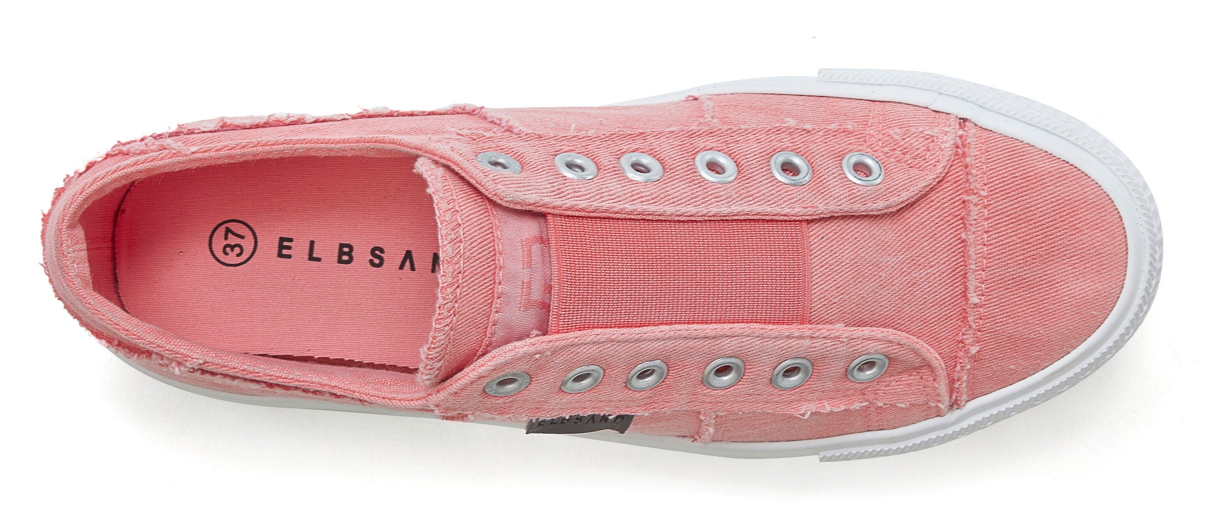 Elbsand Sneaker »Halbschuh, Slipper, Freizeitschuh,«, aus Textil zum Reinschlüpfen mit elastischem Einsatz