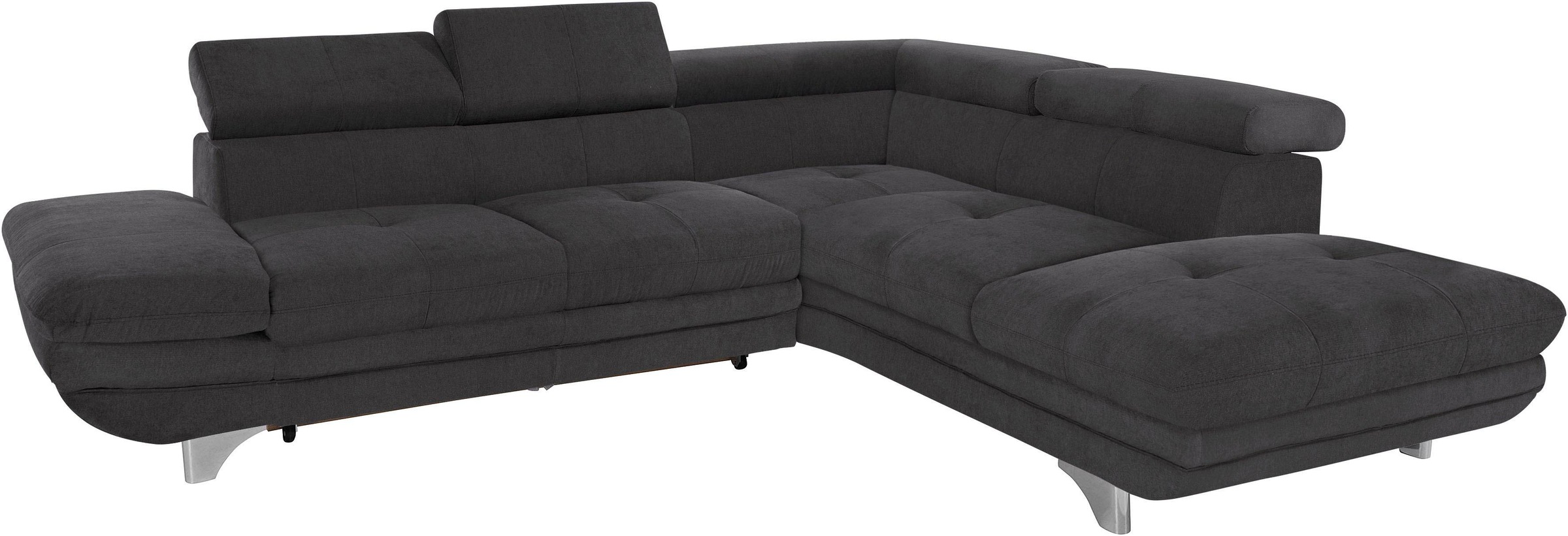 COTTA Ecksofa »Enterprise L-Form«, mit Arm- & Kopfteilverstellung, wahlweise mit Bettfunktion